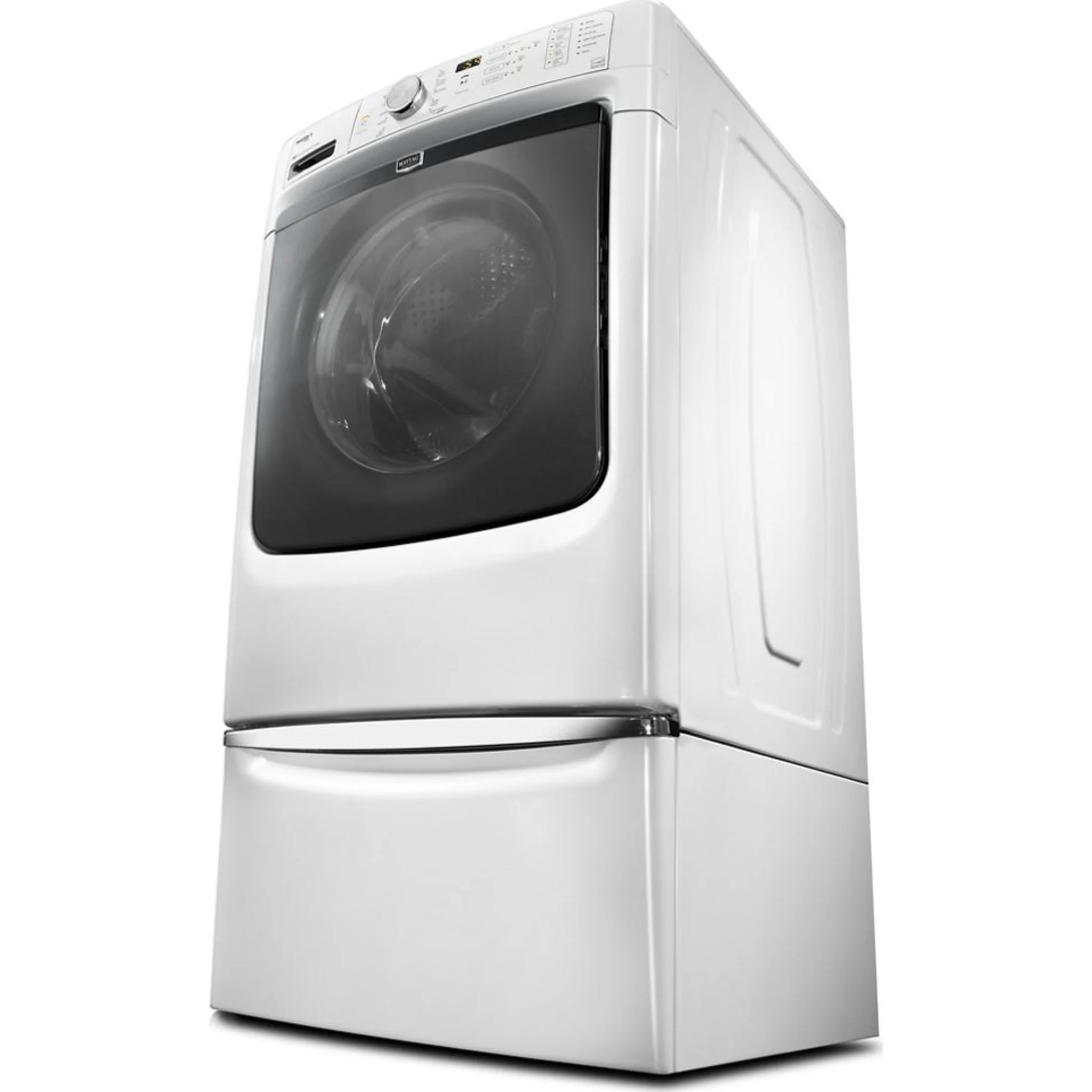 Whirlpool 15.5" (39.4 cm) Pedestal for Front Load Washer and Dryer with Storage -White with Chrome (XHPC155XW) - Image 133
