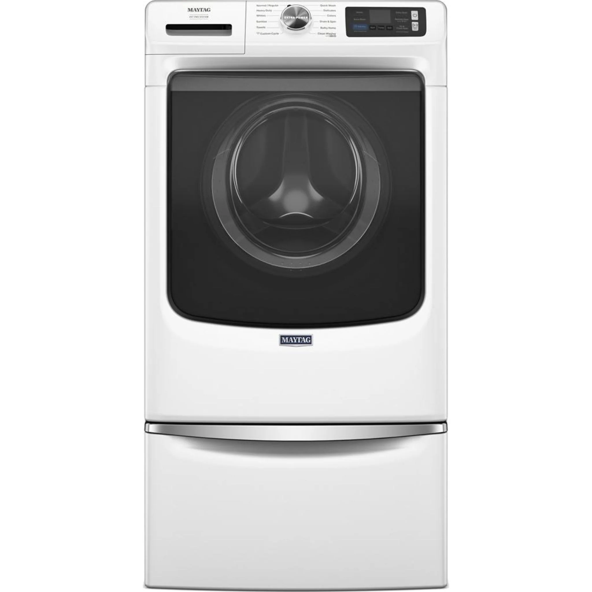 Whirlpool 15.5" (39.4 cm) Pedestal for Front Load Washer and Dryer with Storage -White with Chrome (XHPC155XW) - Image 139