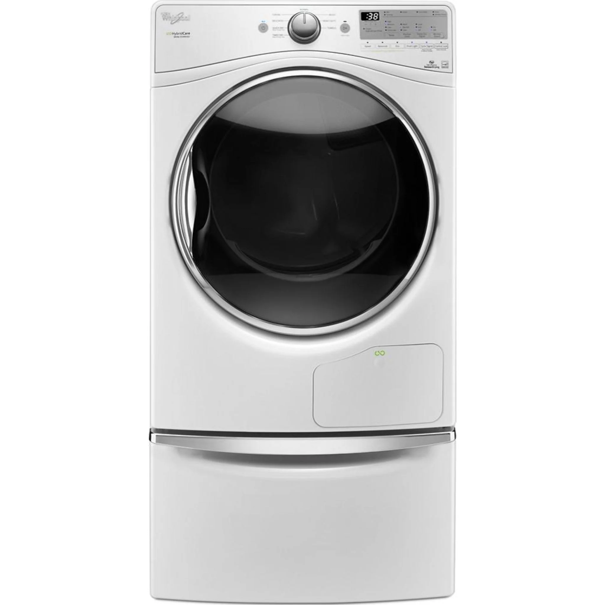 Whirlpool 15.5" (39.4 cm) Pedestal for Front Load Washer and Dryer with Storage -White with Chrome (XHPC155XW) - Image 153