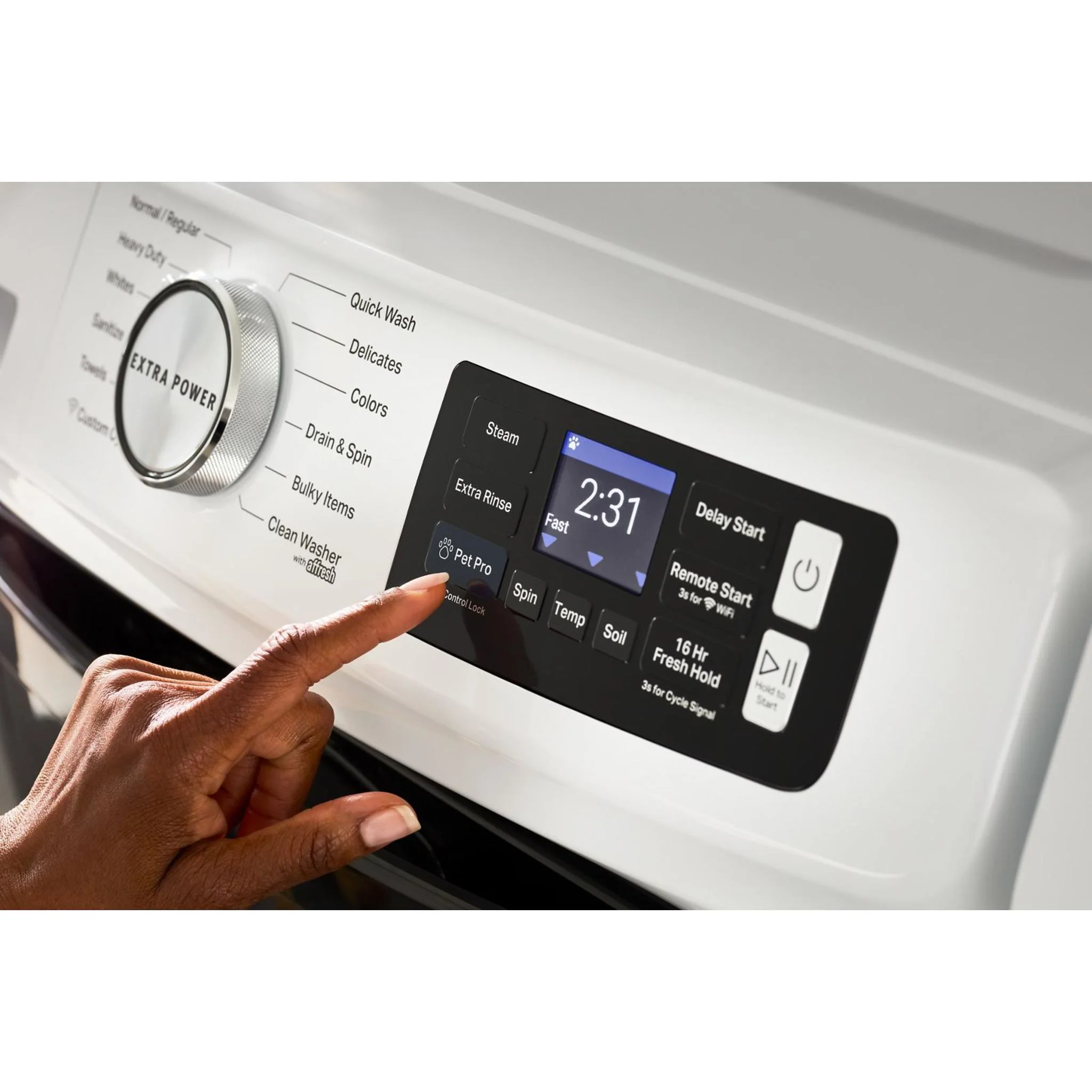 Whirlpool 15.5" (39.4 cm) Pedestal for Front Load Washer and Dryer with Storage -White with Chrome (XHPC155XW) - Image 154