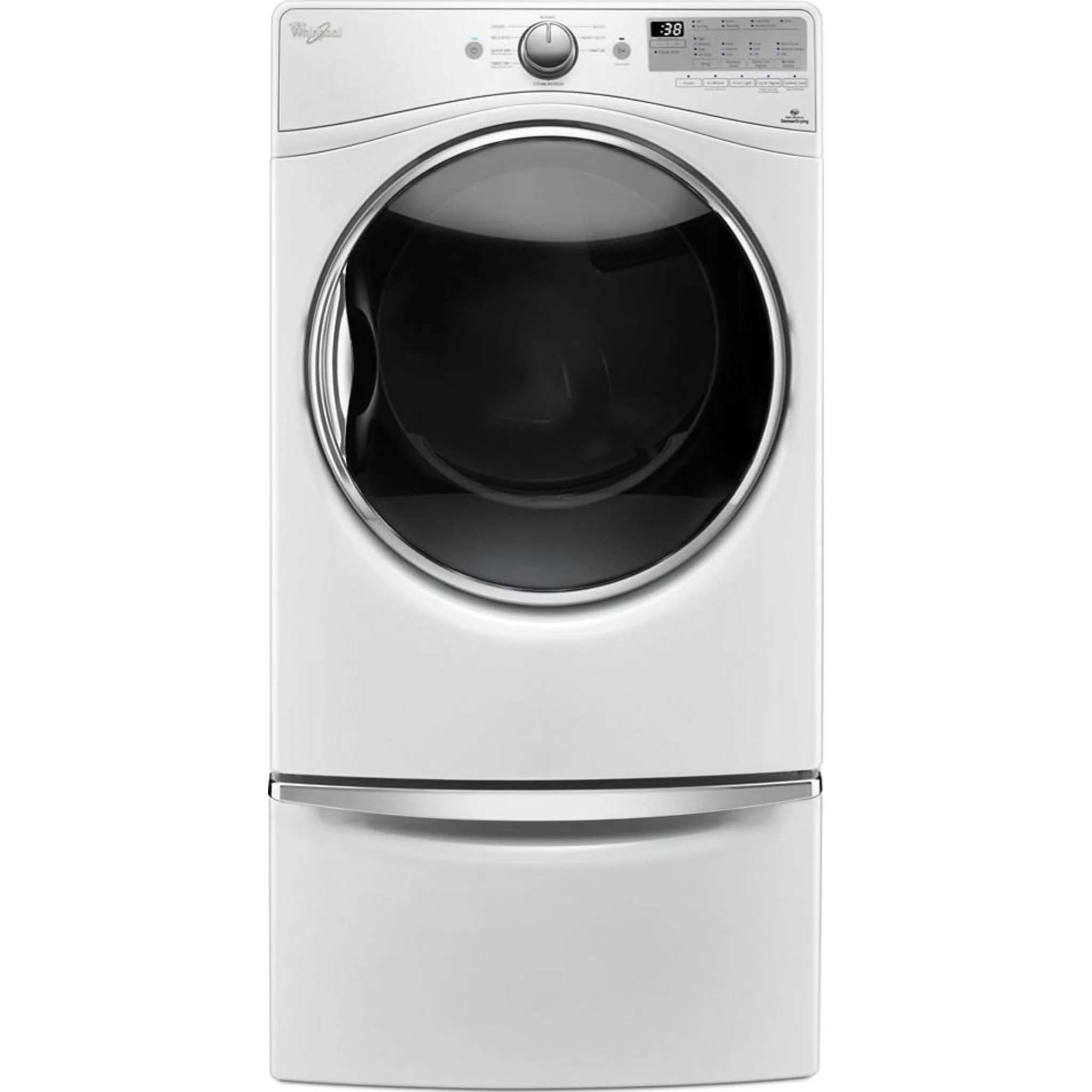 Whirlpool 15.5" (39.4 cm) Pedestal for Front Load Washer and Dryer with Storage -White with Chrome (XHPC155XW) - Image 157