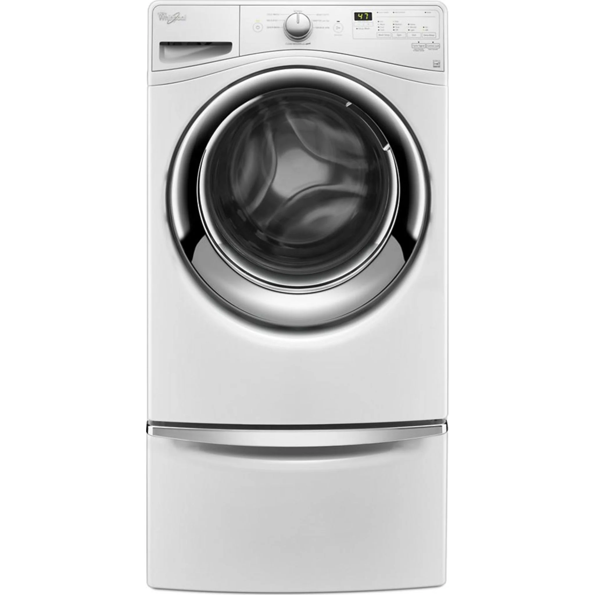 Whirlpool 15.5" (39.4 cm) Pedestal for Front Load Washer and Dryer with Storage -White with Chrome (XHPC155XW) - Image 20