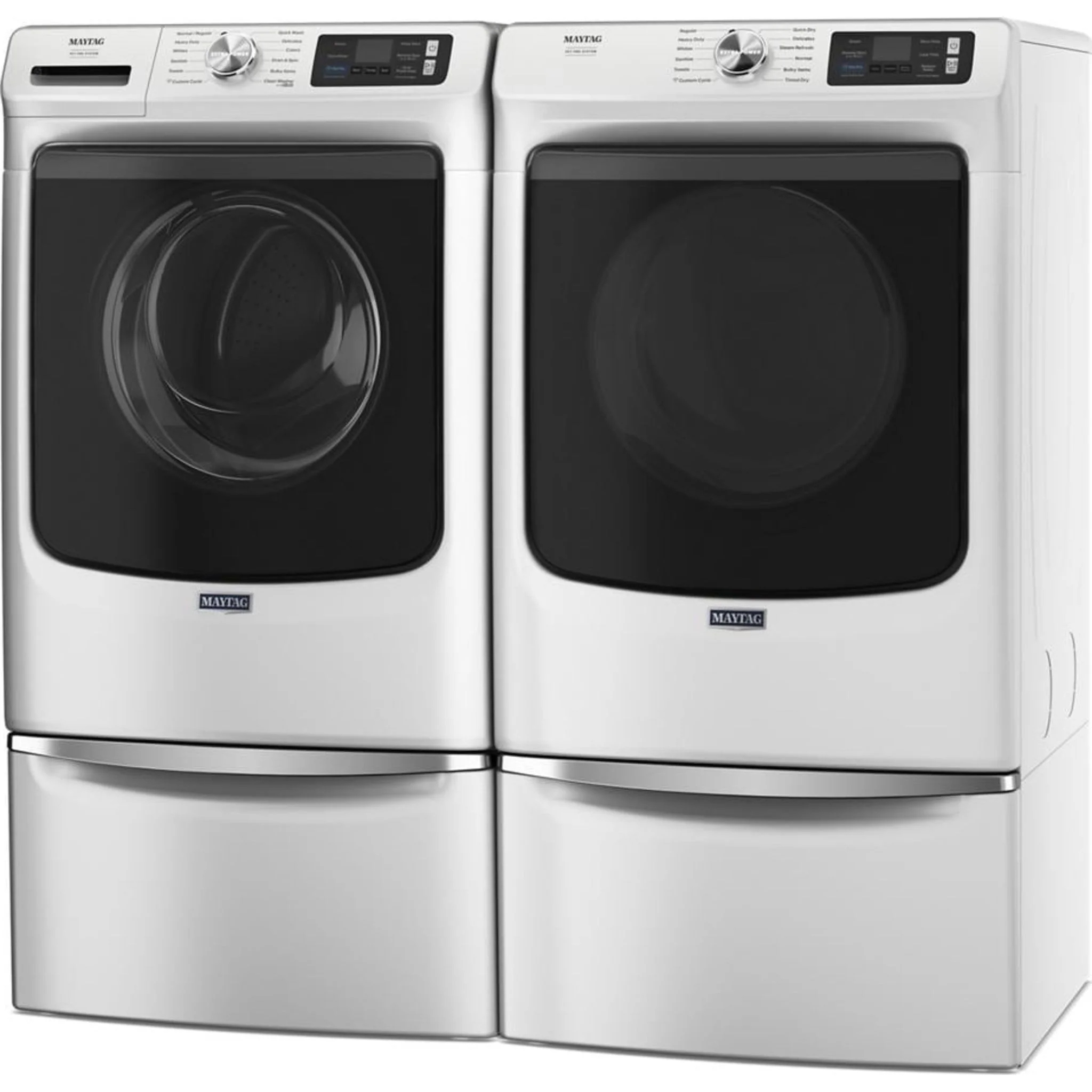 Whirlpool 15.5" (39.4 cm) Pedestal for Front Load Washer and Dryer with Storage -White with Chrome (XHPC155XW) - Image 29