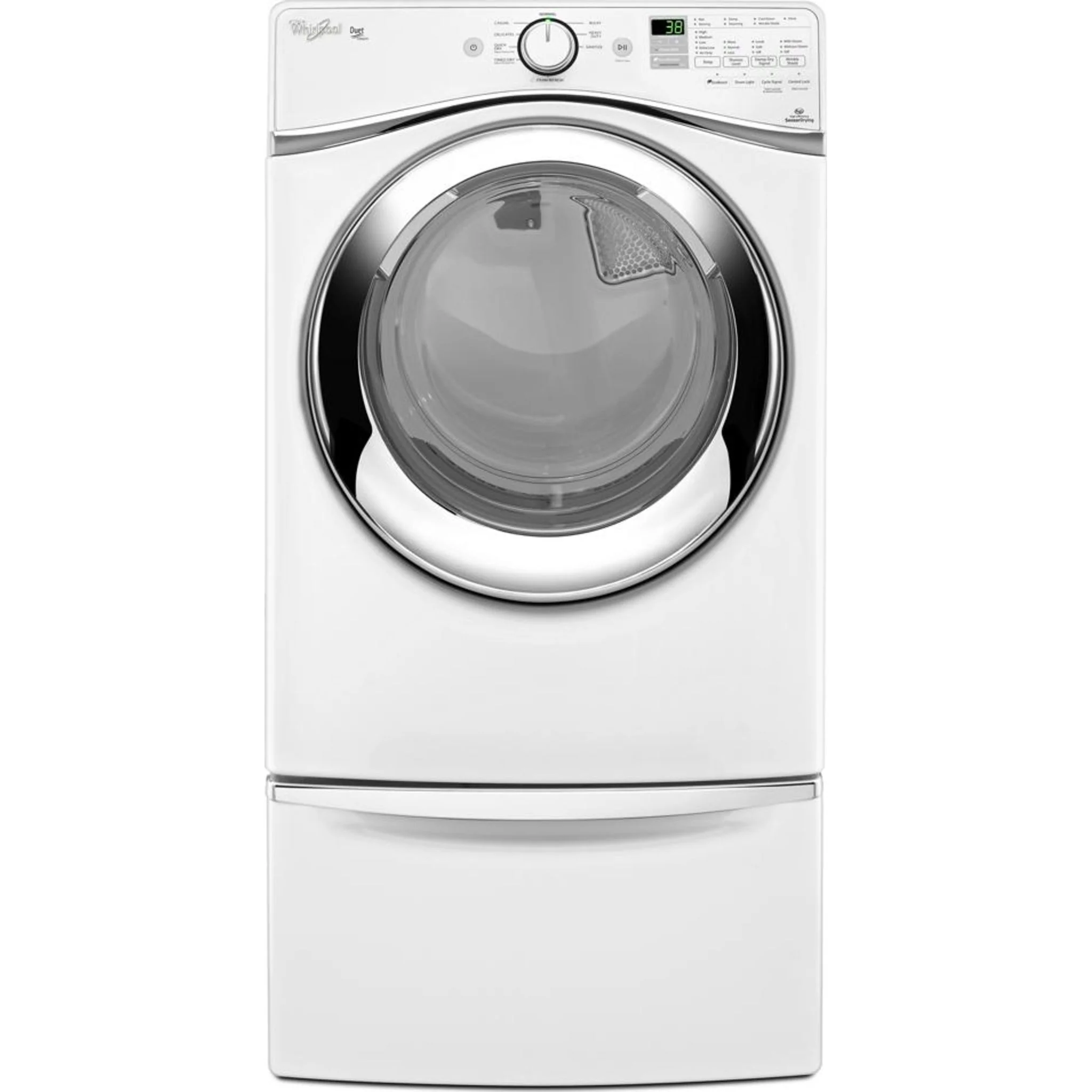 Whirlpool 15.5" (39.4 cm) Pedestal for Front Load Washer and Dryer with Storage -White with Chrome (XHPC155XW) - Image 30