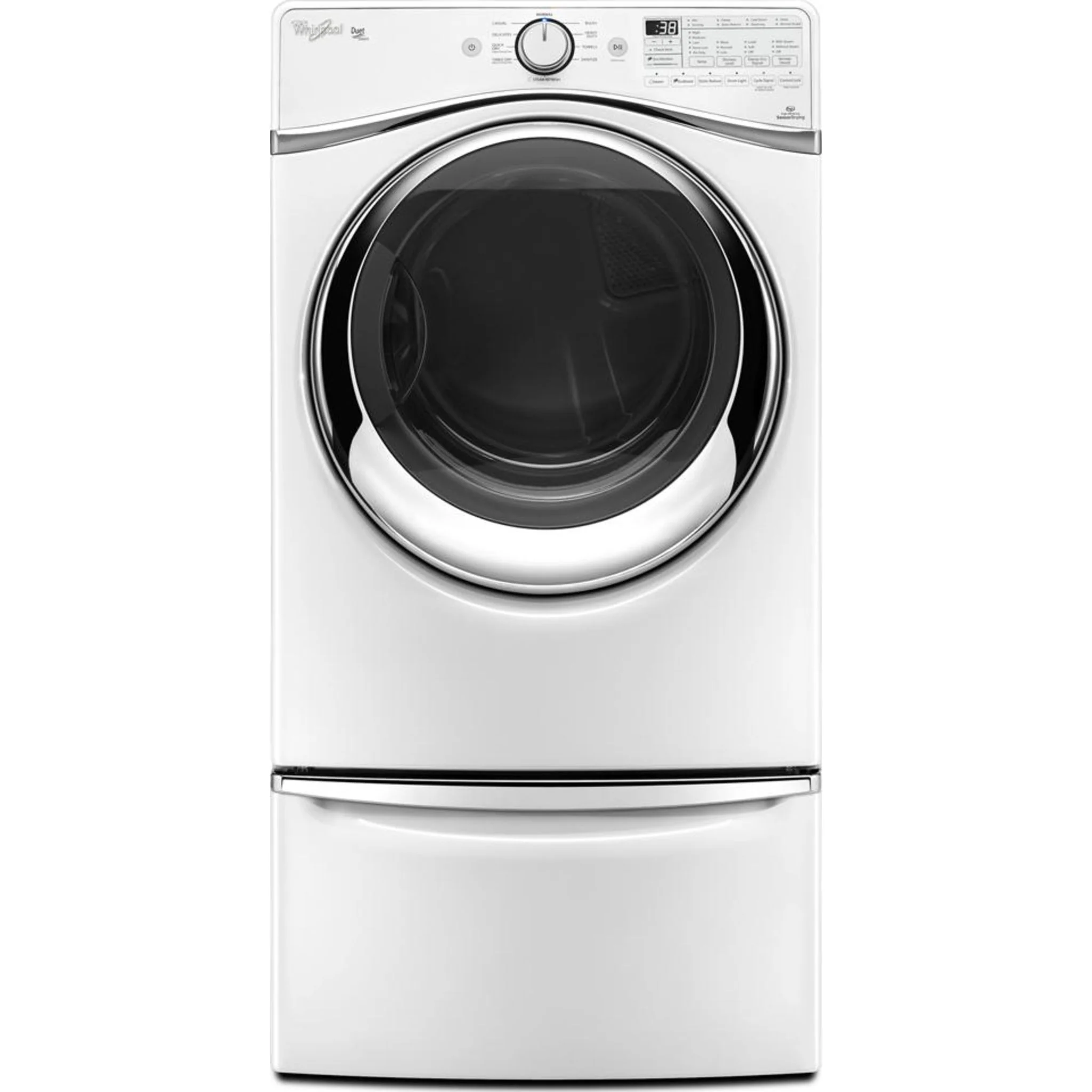 Whirlpool 15.5" (39.4 cm) Pedestal for Front Load Washer and Dryer with Storage -White with Chrome (XHPC155XW) - Image 32