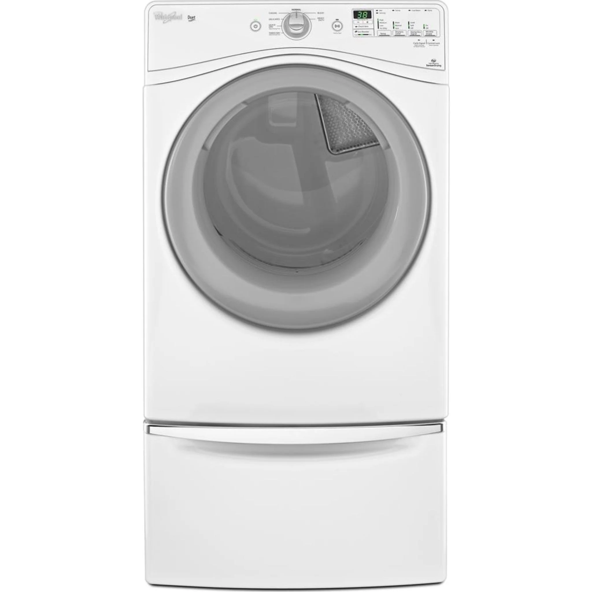 Whirlpool 15.5" (39.4 cm) Pedestal for Front Load Washer and Dryer with Storage -White with Chrome (XHPC155XW) - Image 36