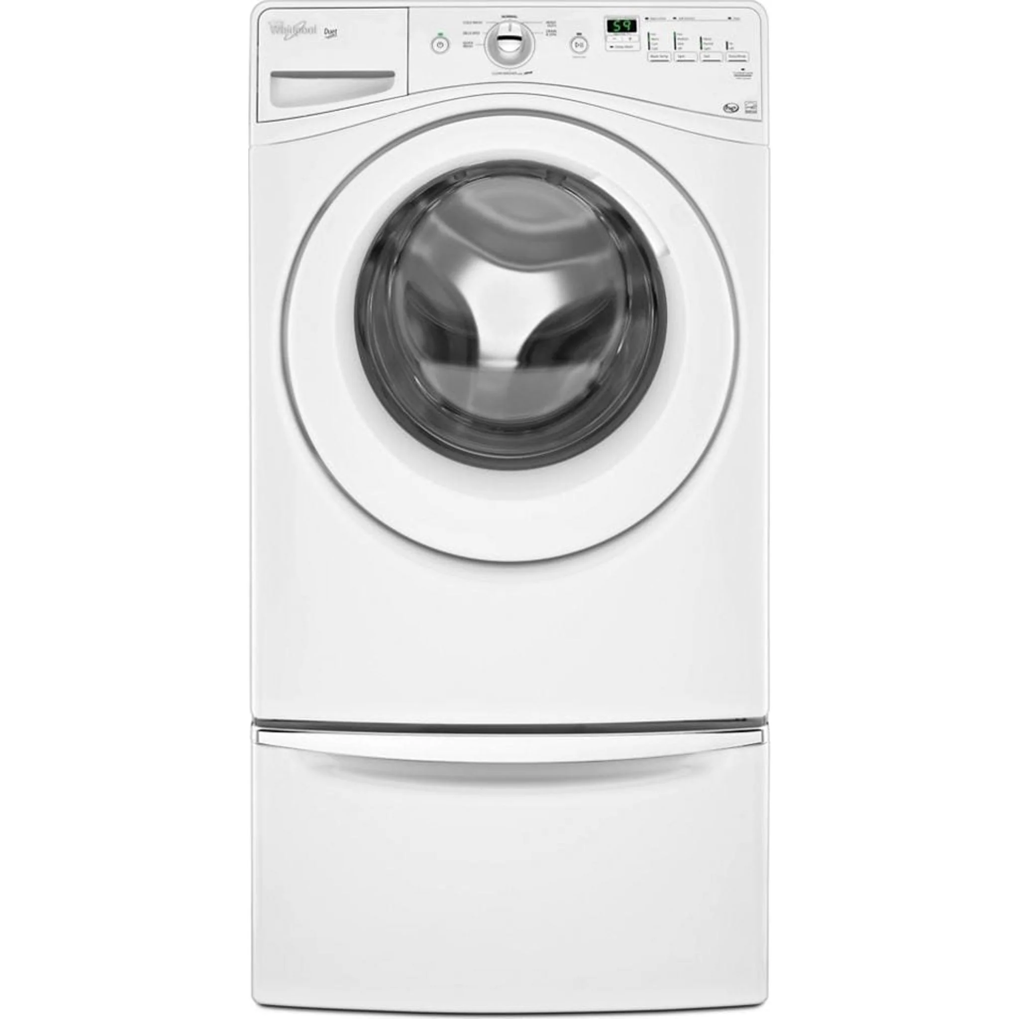 Whirlpool 15.5" (39.4 cm) Pedestal for Front Load Washer and Dryer with Storage -White with Chrome (XHPC155XW) - Image 41