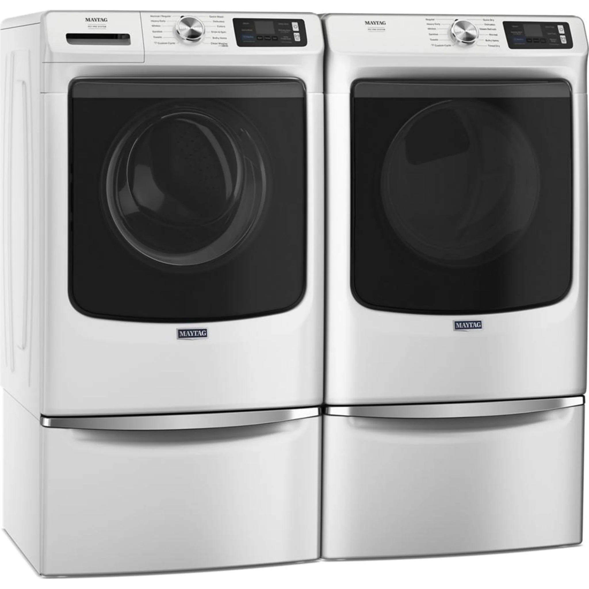 Whirlpool 15.5" (39.4 cm) Pedestal for Front Load Washer and Dryer with Storage -White with Chrome (XHPC155XW) - Image 45