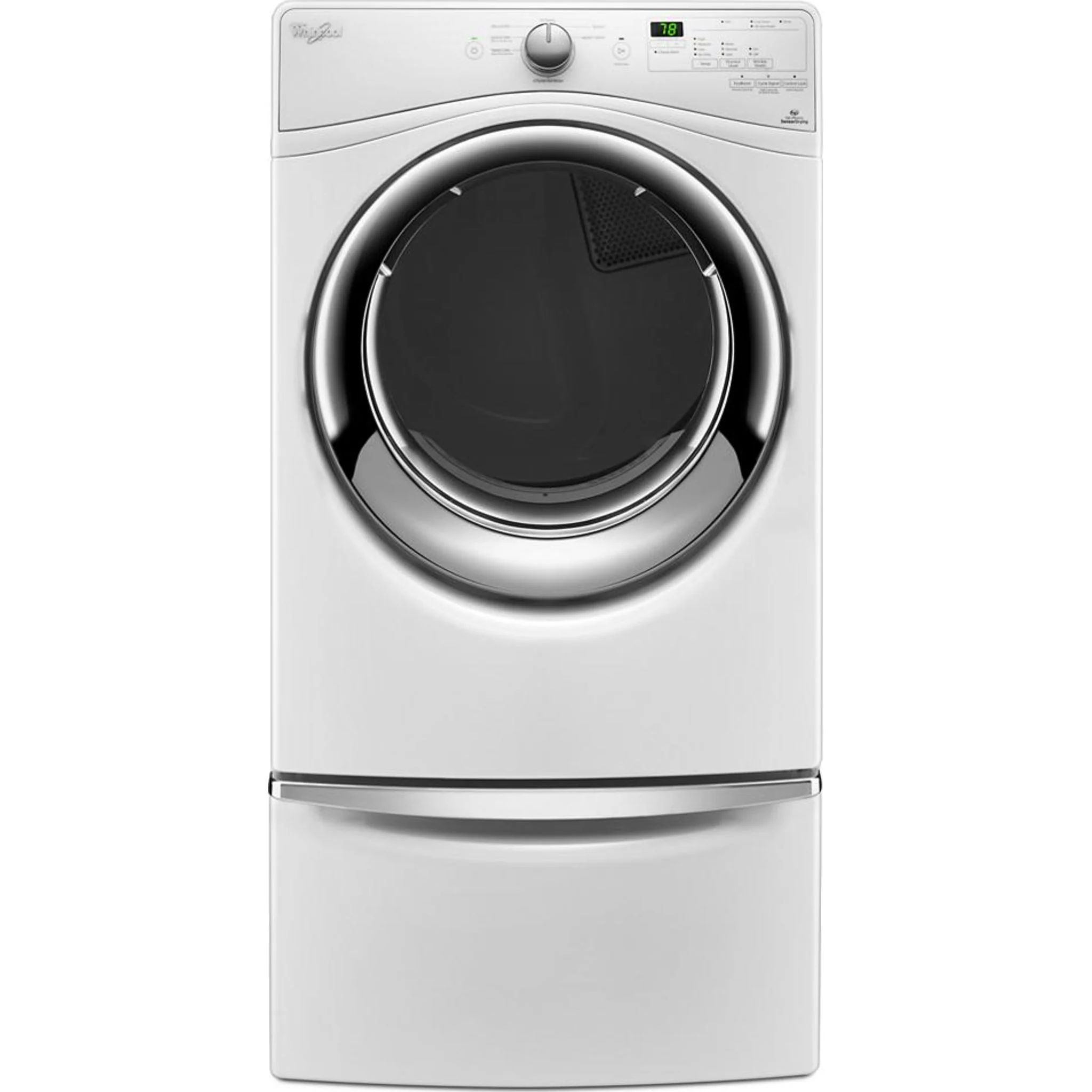 Whirlpool 15.5" (39.4 cm) Pedestal for Front Load Washer and Dryer with Storage -White with Chrome (XHPC155XW) - Image 6