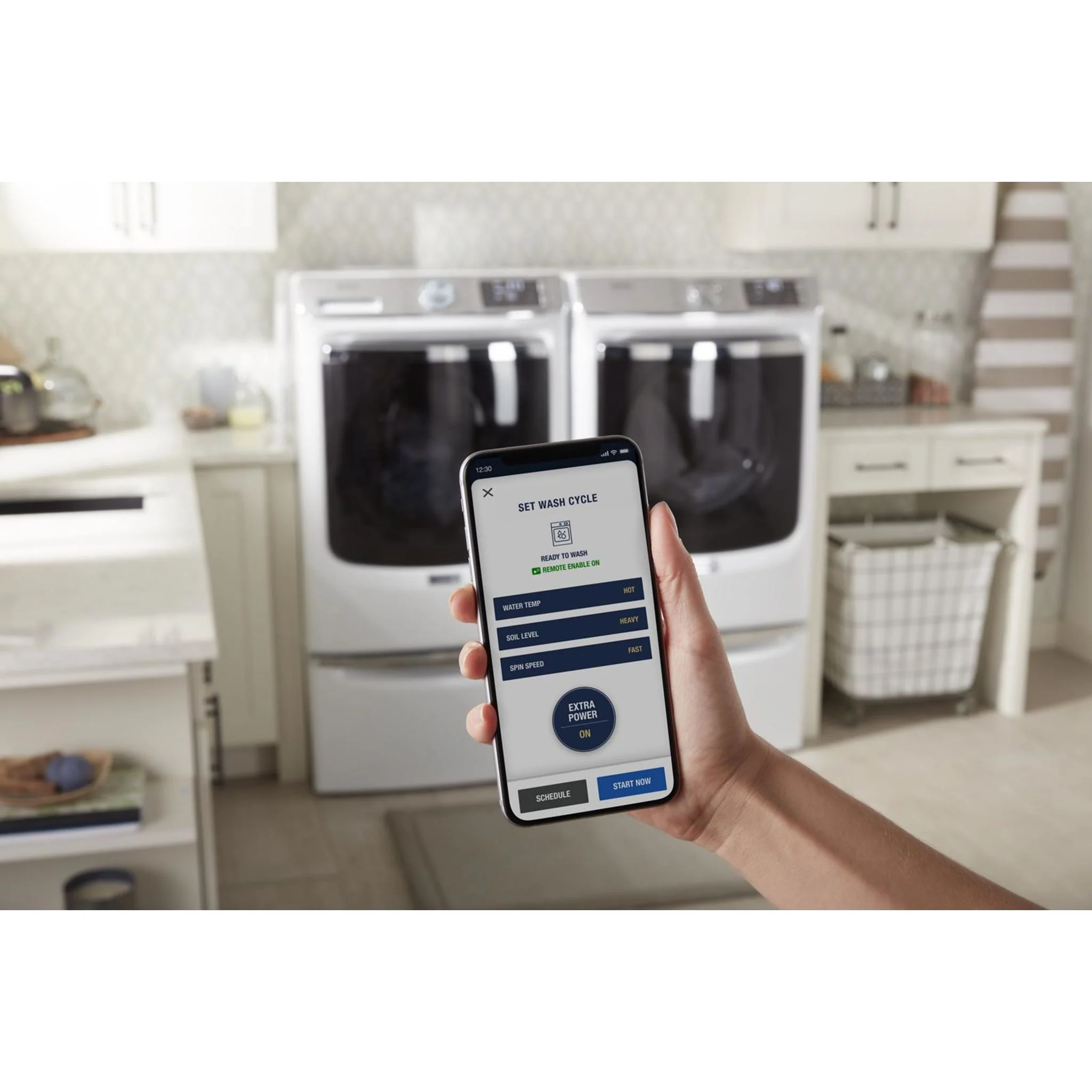 Whirlpool 15.5" (39.4 cm) Pedestal for Front Load Washer and Dryer with Storage -White with Chrome (XHPC155XW) - Image 64