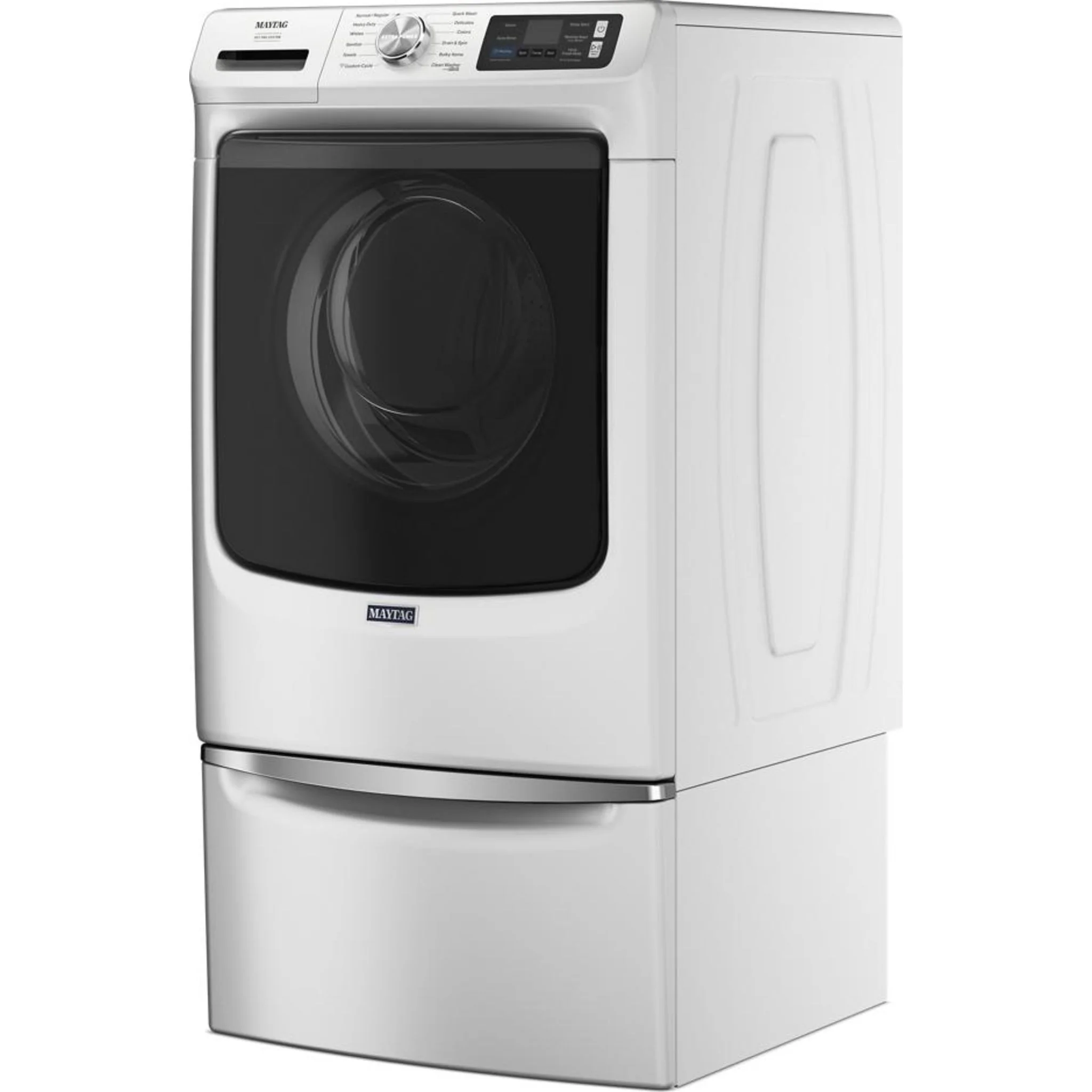 Whirlpool 15.5" (39.4 cm) Pedestal for Front Load Washer and Dryer with Storage -White with Chrome (XHPC155XW) - Image 75