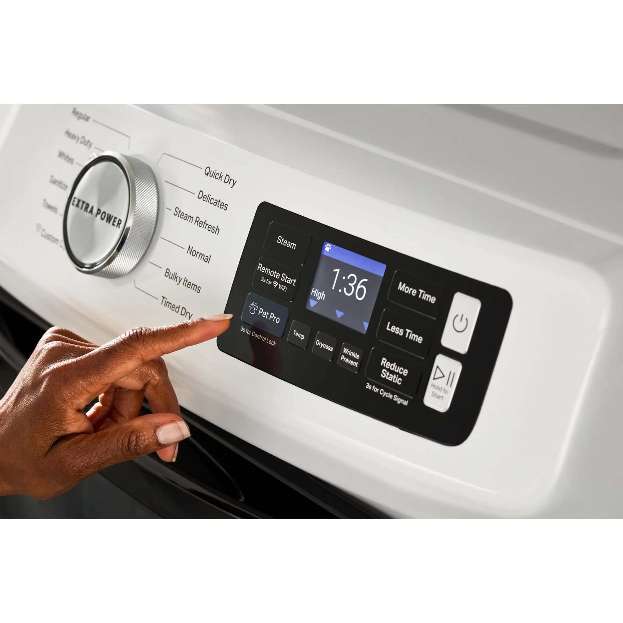 Whirlpool 15.5" (39.4 cm) Pedestal for Front Load Washer and Dryer with Storage -White with Chrome (XHPC155XW) - Image 80