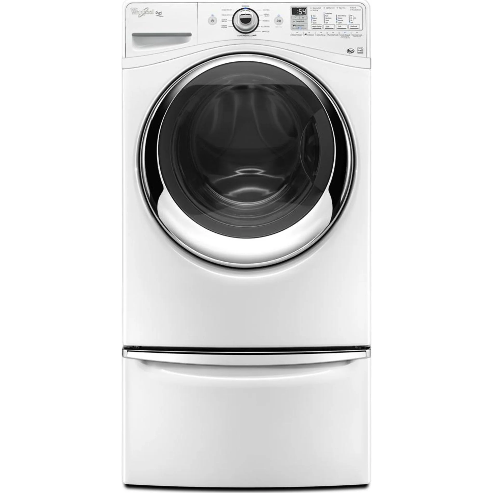 Whirlpool 15.5" (39.4 cm) Pedestal for Front Load Washer and Dryer with Storage -White with Chrome (XHPC155XW) - Image 86