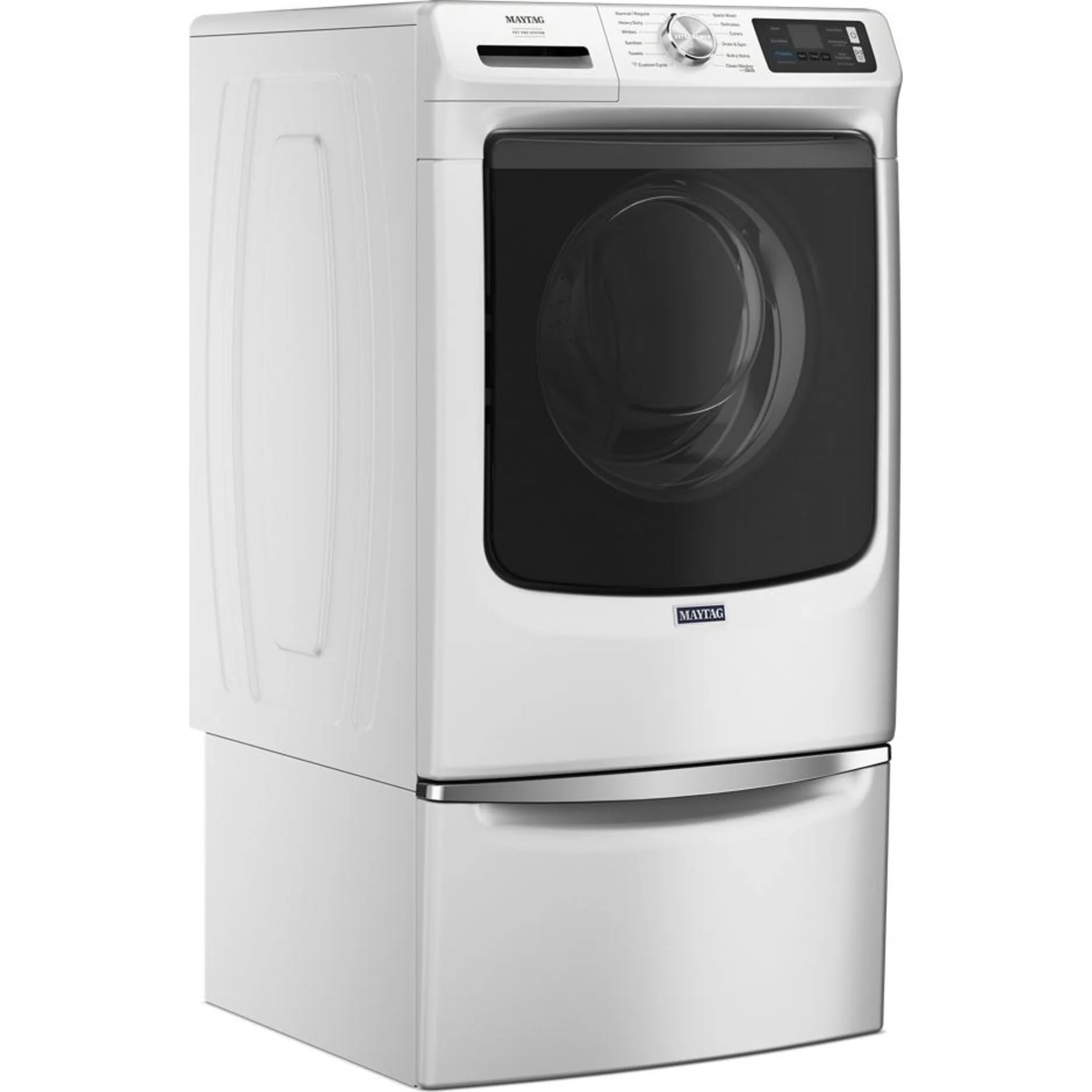 Whirlpool 15.5" (39.4 cm) Pedestal for Front Load Washer and Dryer with Storage -White with Chrome (XHPC155XW) - Image 87