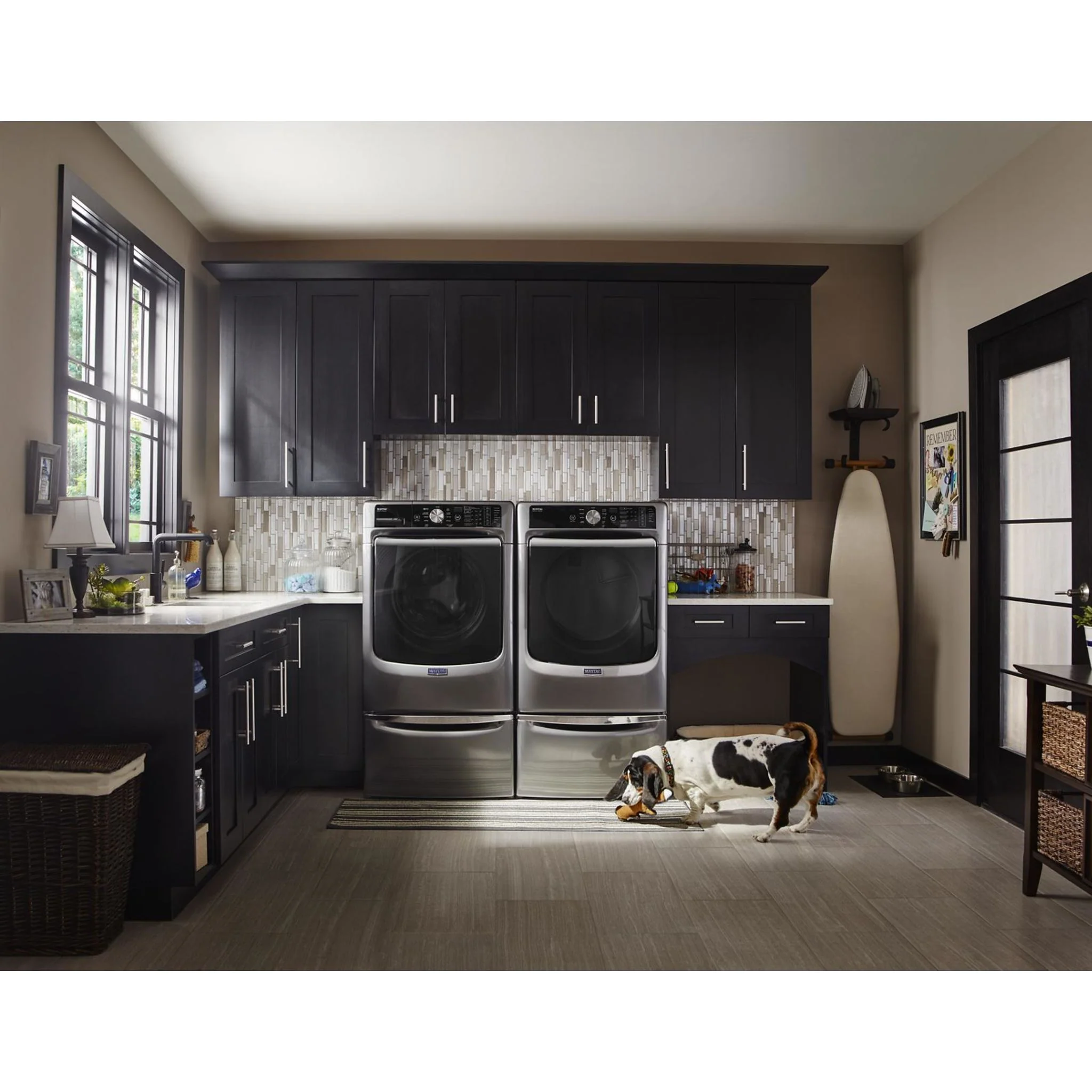 Whirlpool 15.5" (39.4 cm) Pedestal for Front Load Washer and Dryer with Storage -Chrome Shadow (XHPC155YC) - Image 22
