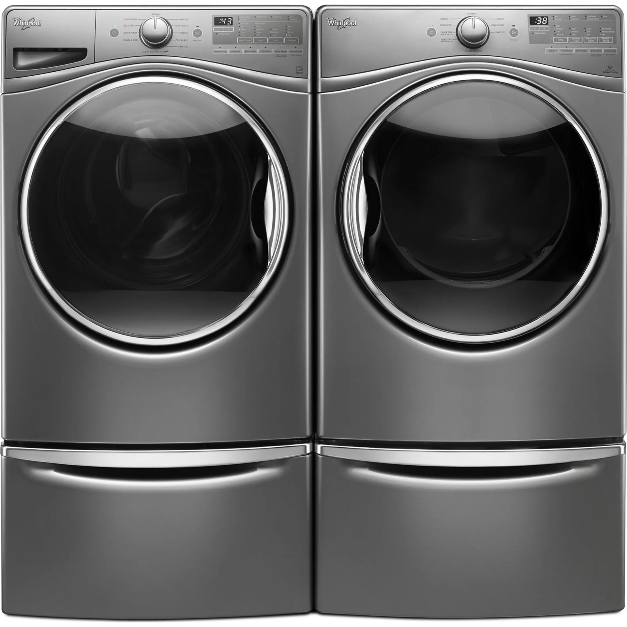 Whirlpool 15.5" (39.4 cm) Pedestal for Front Load Washer and Dryer with Storage -Chrome Shadow (XHPC155YC) - Image 27