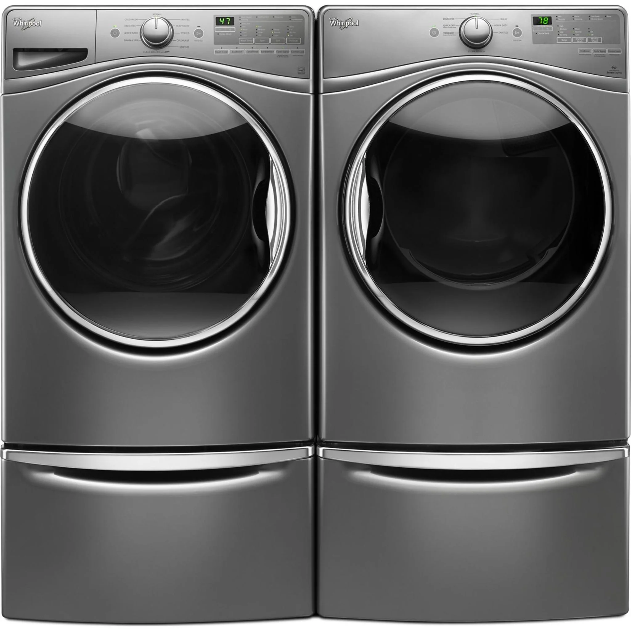 Whirlpool 15.5" (39.4 cm) Pedestal for Front Load Washer and Dryer with Storage -Chrome Shadow (XHPC155YC) - Image 29