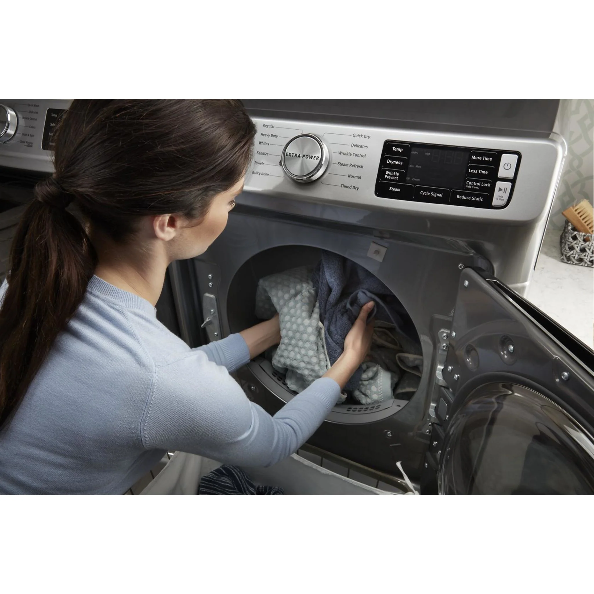 Whirlpool 15.5" (39.4 cm) Pedestal for Front Load Washer and Dryer with Storage -Chrome Shadow (XHPC155YC) - Image 35