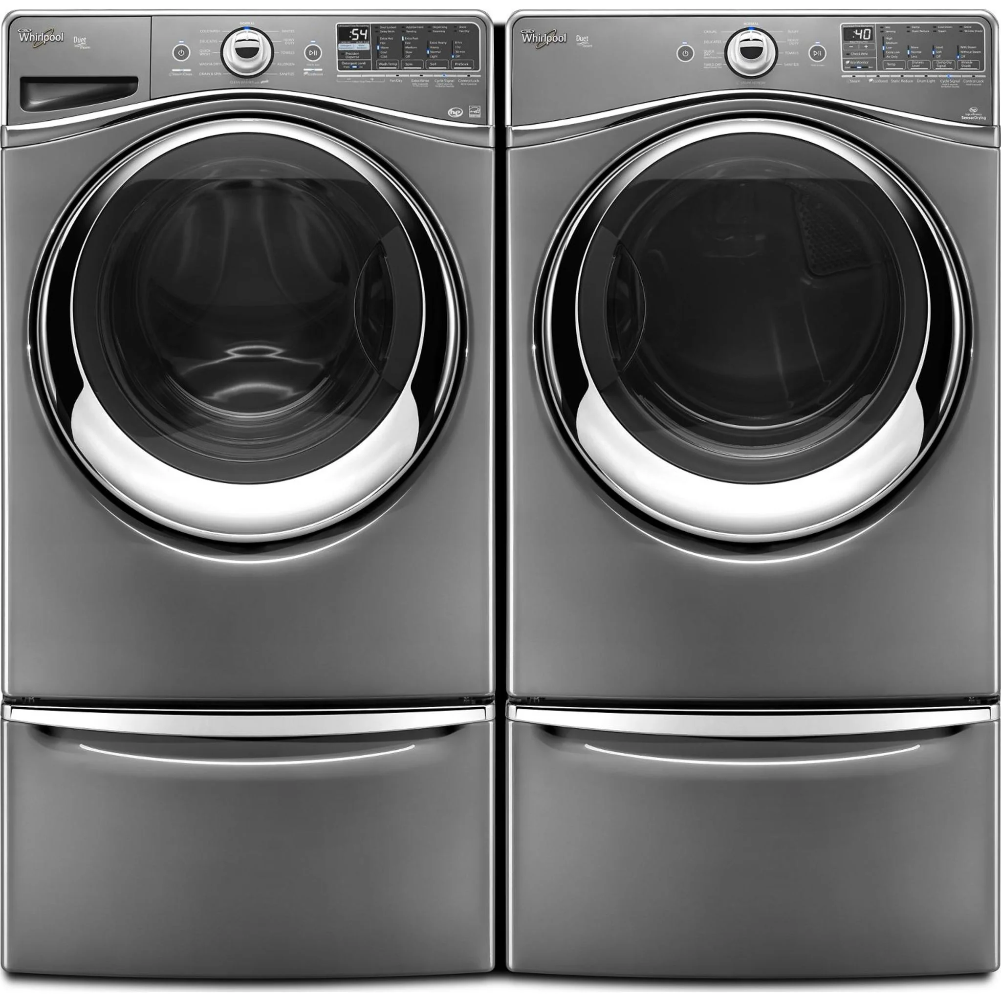Whirlpool 15.5" (39.4 cm) Pedestal for Front Load Washer and Dryer with Storage -Chrome Shadow (XHPC155YC) - Image 38