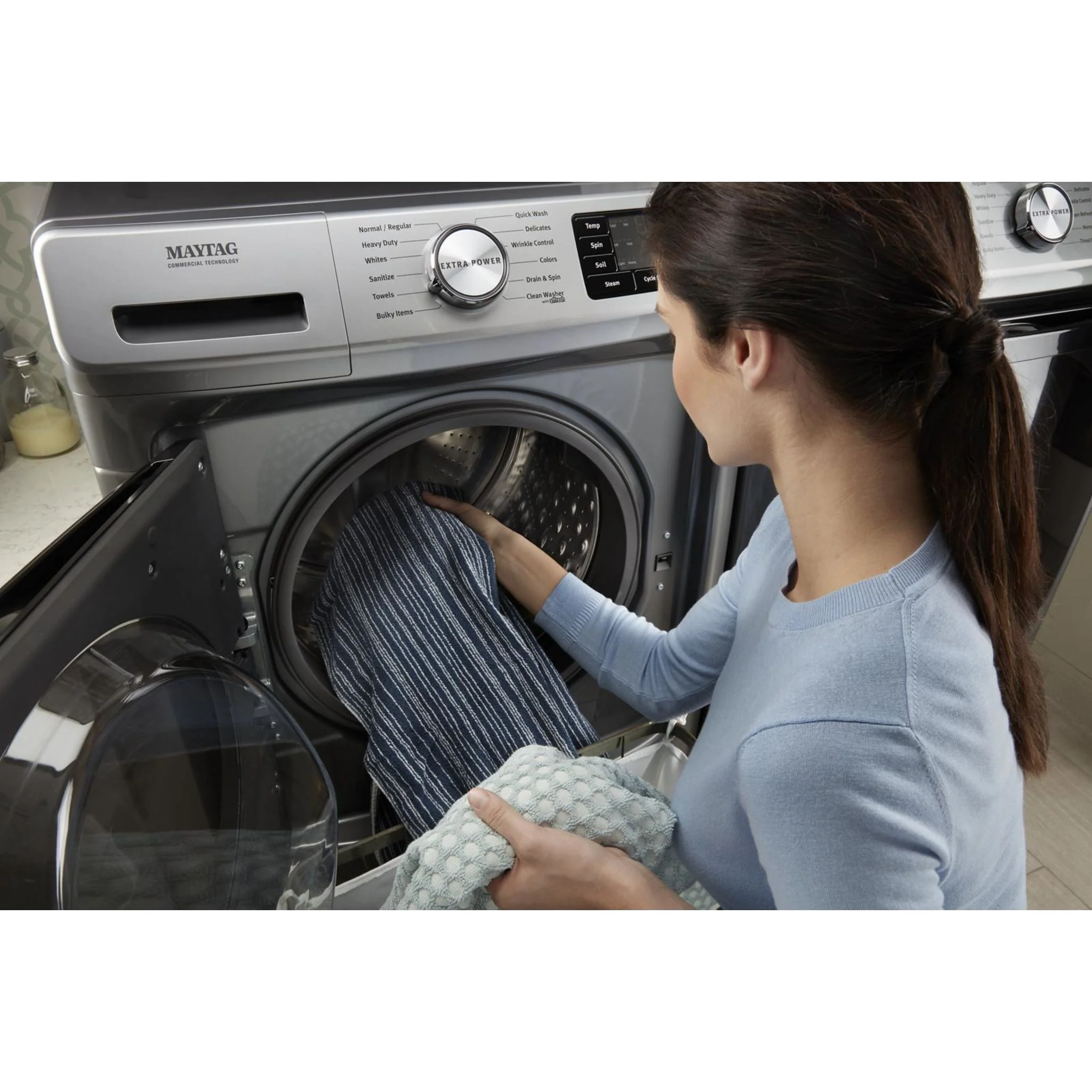 Whirlpool 15.5" (39.4 cm) Pedestal for Front Load Washer and Dryer with Storage -Chrome Shadow (XHPC155YC) - Image 49