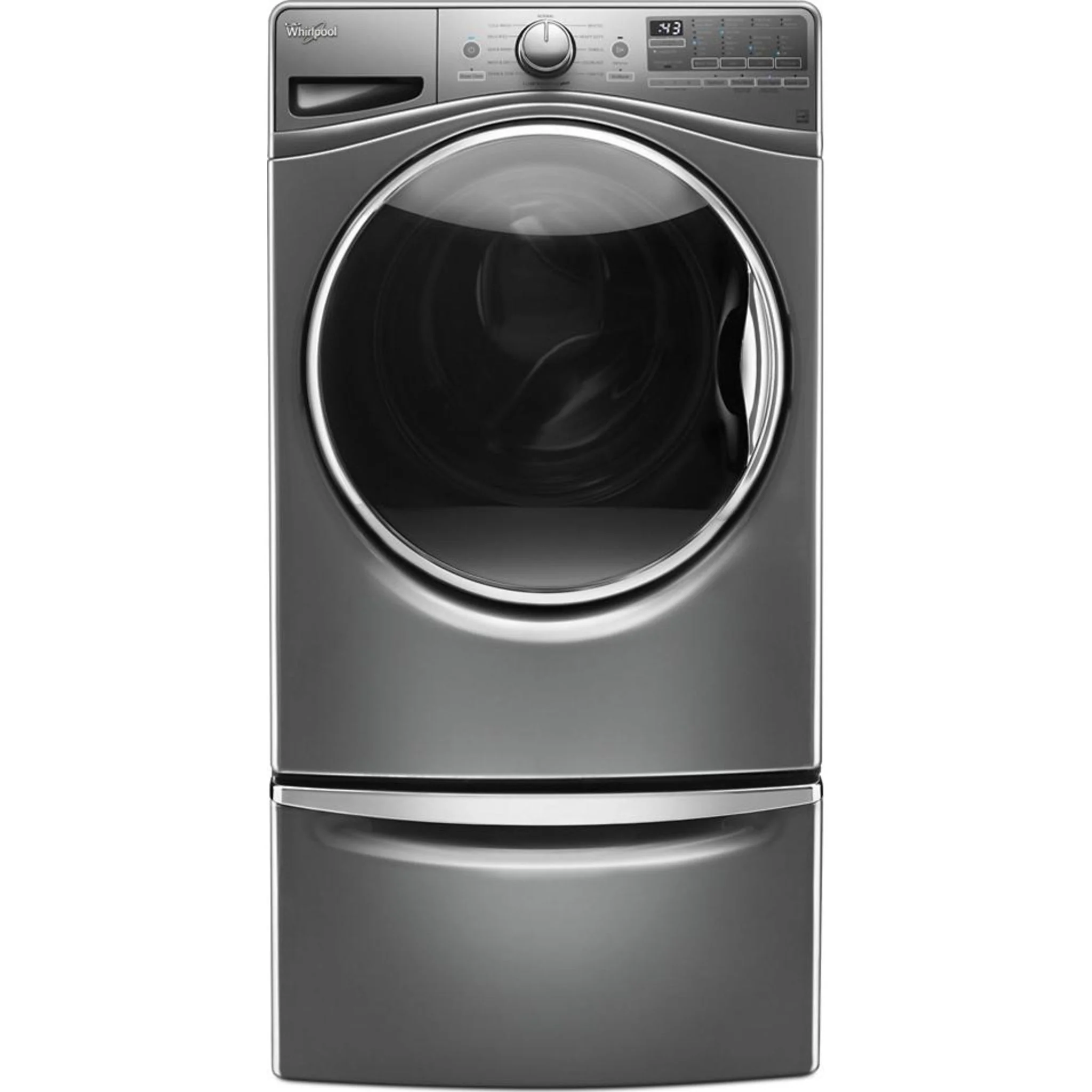 Whirlpool 15.5" (39.4 cm) Pedestal for Front Load Washer and Dryer with Storage -Chrome Shadow (XHPC155YC) - Image 6