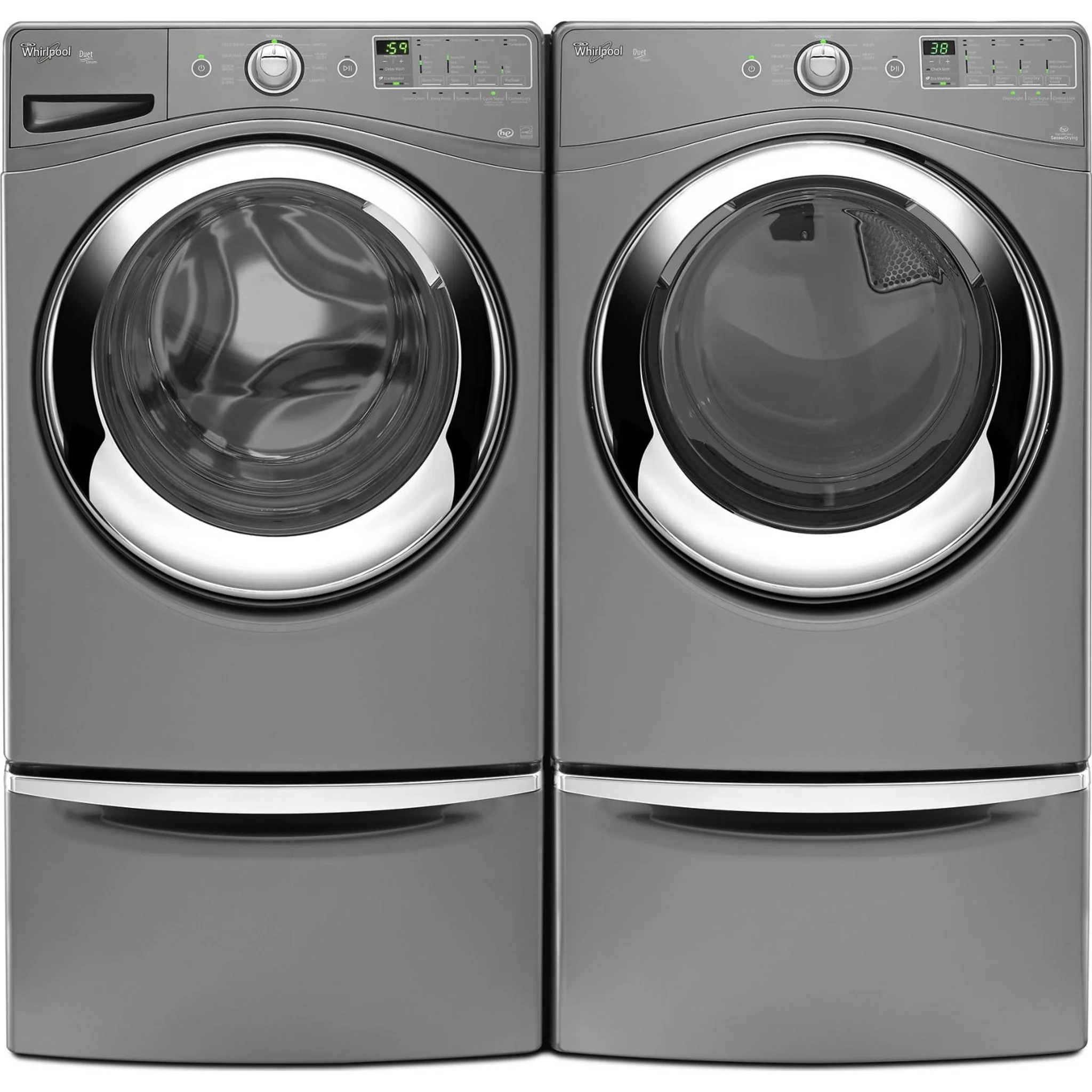 Whirlpool 15.5" (39.4 cm) Pedestal for Front Load Washer and Dryer with Storage -Chrome Shadow (XHPC155YC) - Image 74