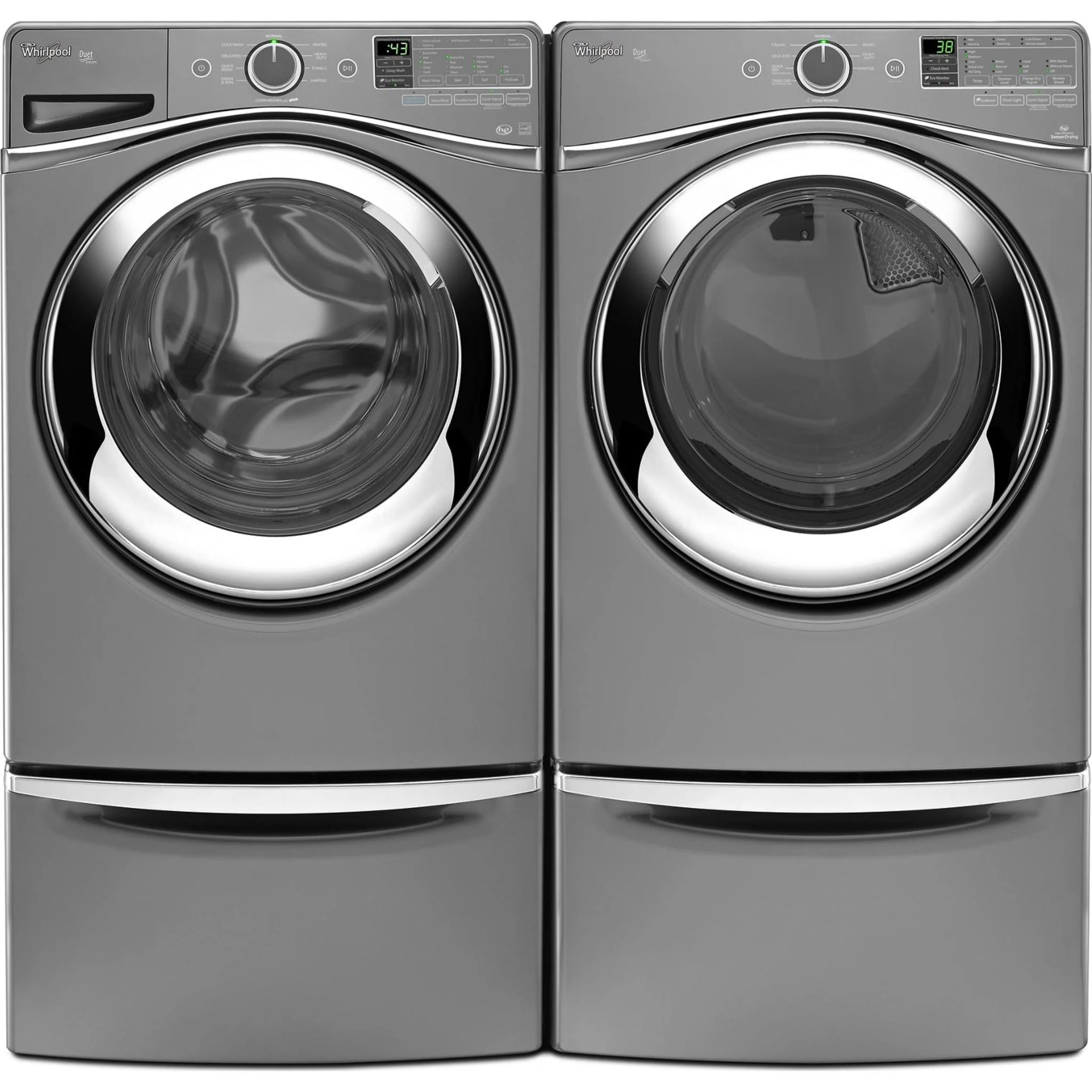 Whirlpool 15.5" (39.4 cm) Pedestal for Front Load Washer and Dryer with Storage -Chrome Shadow (XHPC155YC) - Image 79