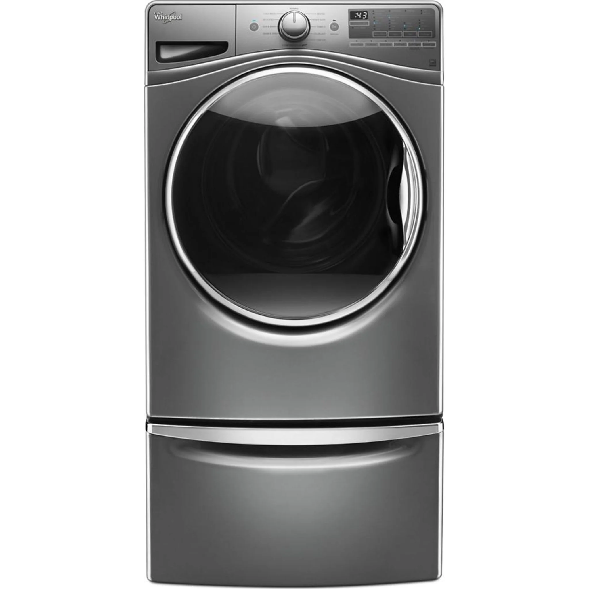 Whirlpool 15.5" (39.4 cm) Pedestal for Front Load Washer and Dryer with Storage -Chrome Shadow (XHPC155YC) - Image 98