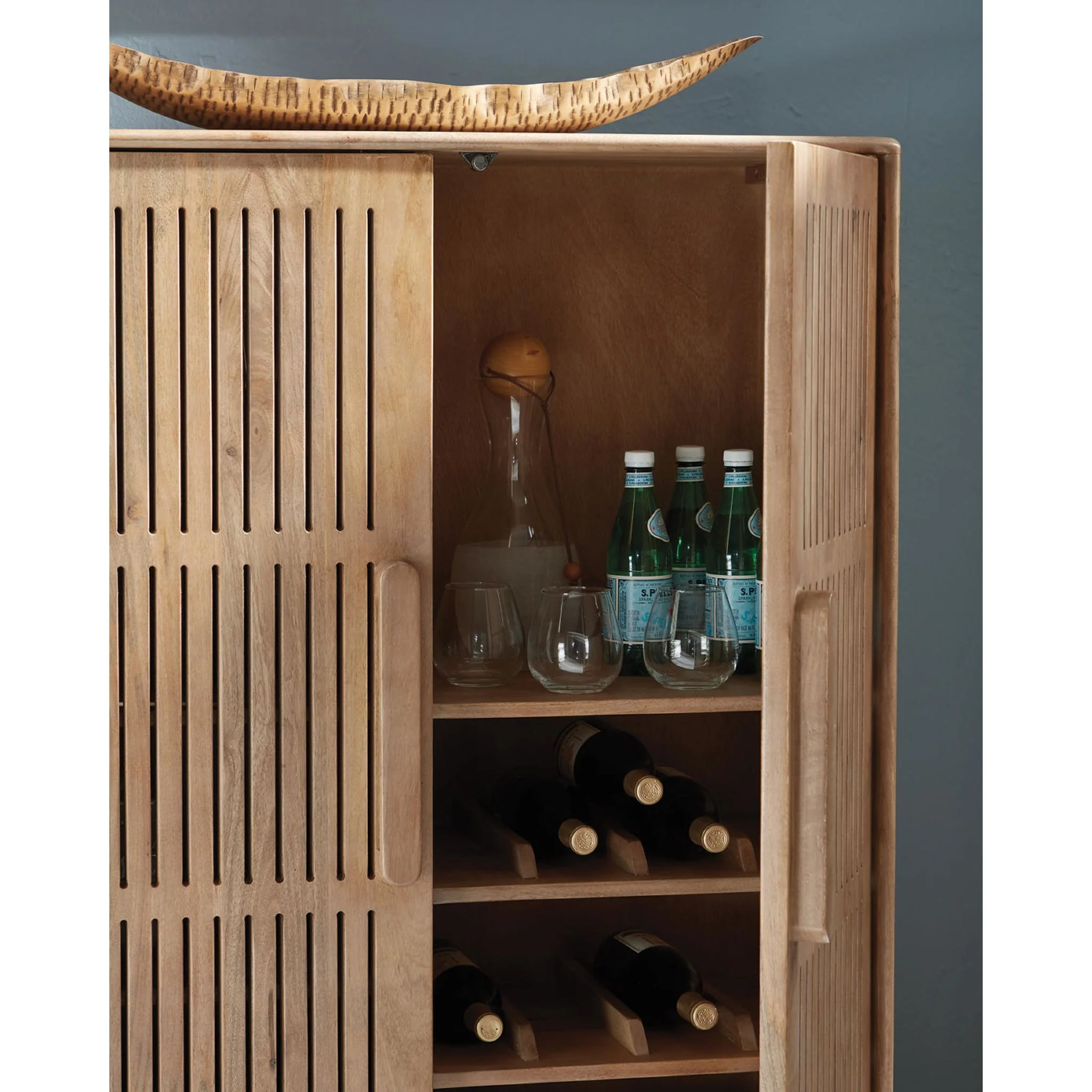 Pellamour Cabinet - Natural Brown - Image 5