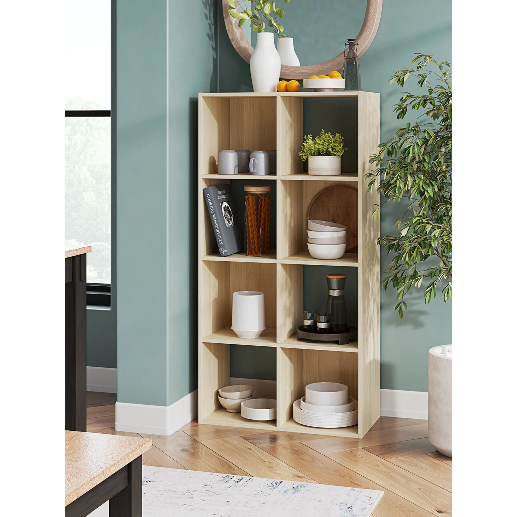 Piperton Eight Cube Organizer Bookcase - Image 2