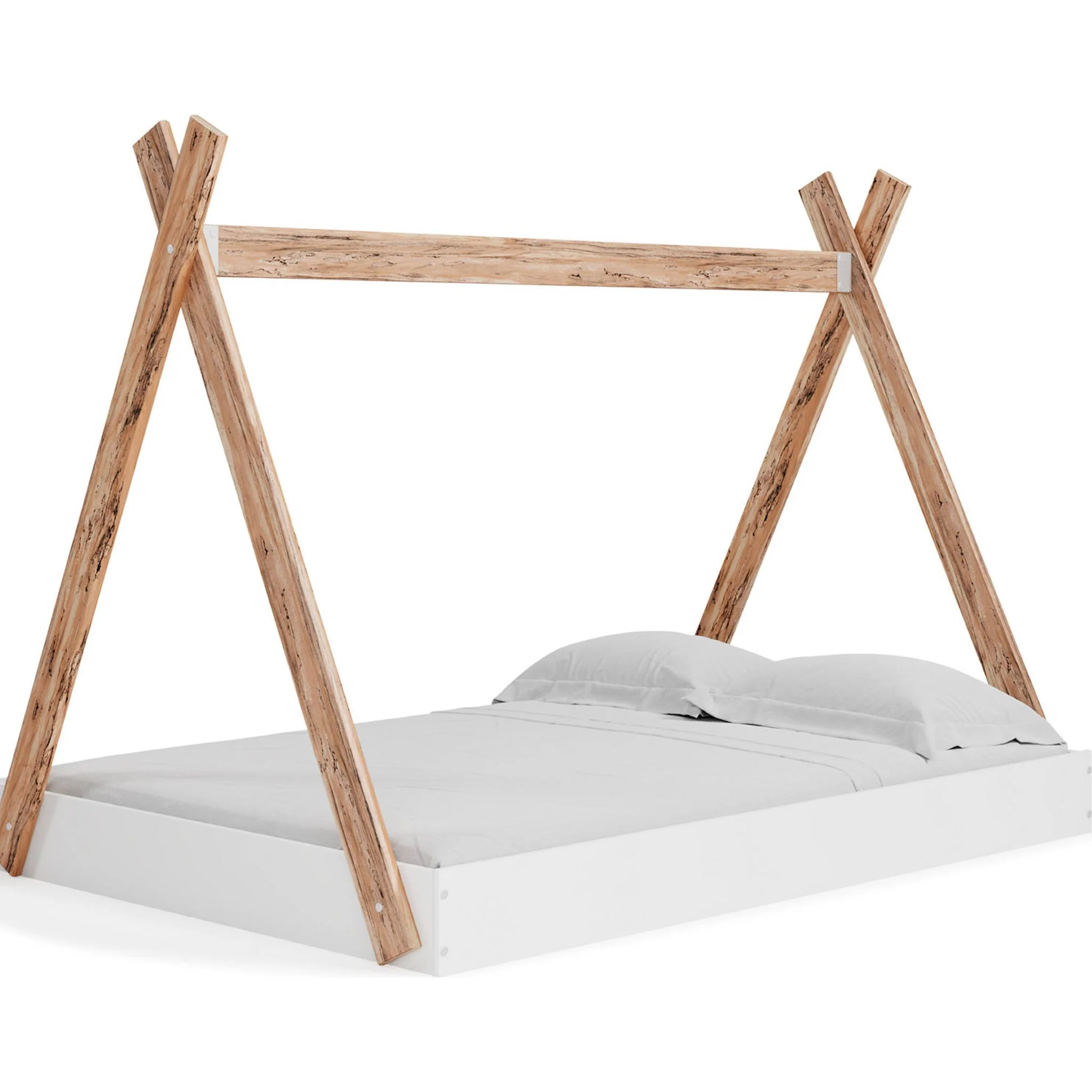 Piperton Full Bed - Two-tone Brown/White - Image 5