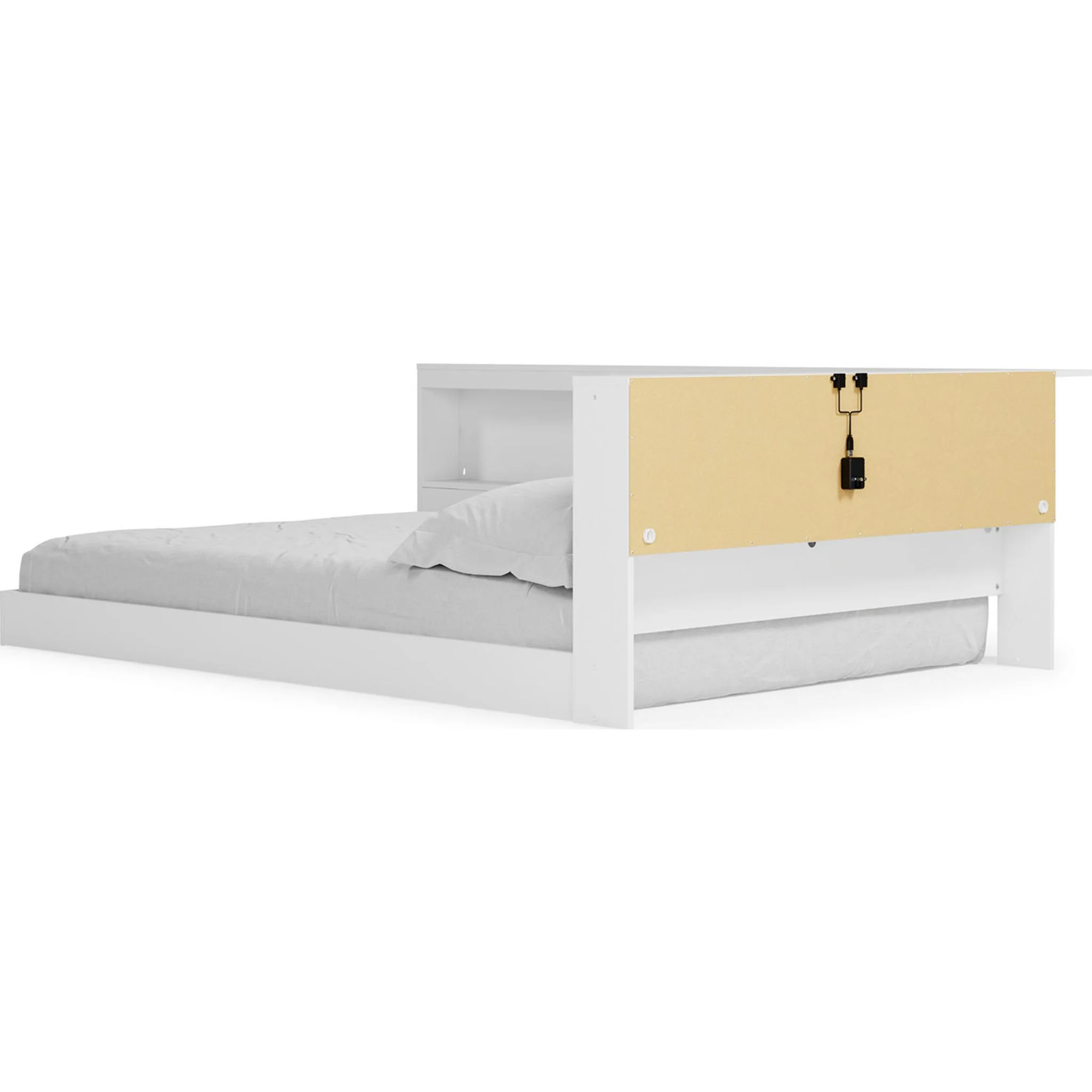 Piperton Full Bookcase Storage Bed - White - Image 2