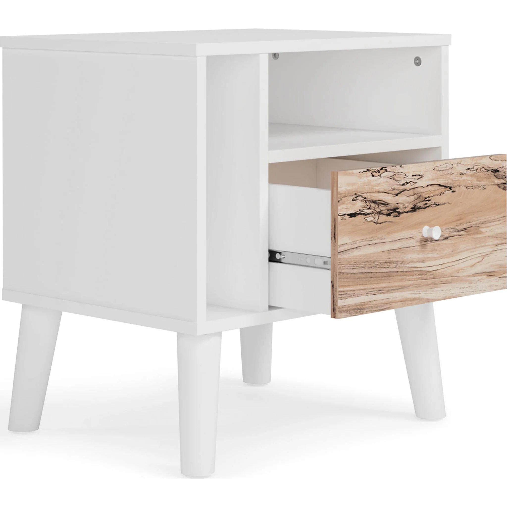 Piperton Nightstand - Two-tone Brown/White - Image 10