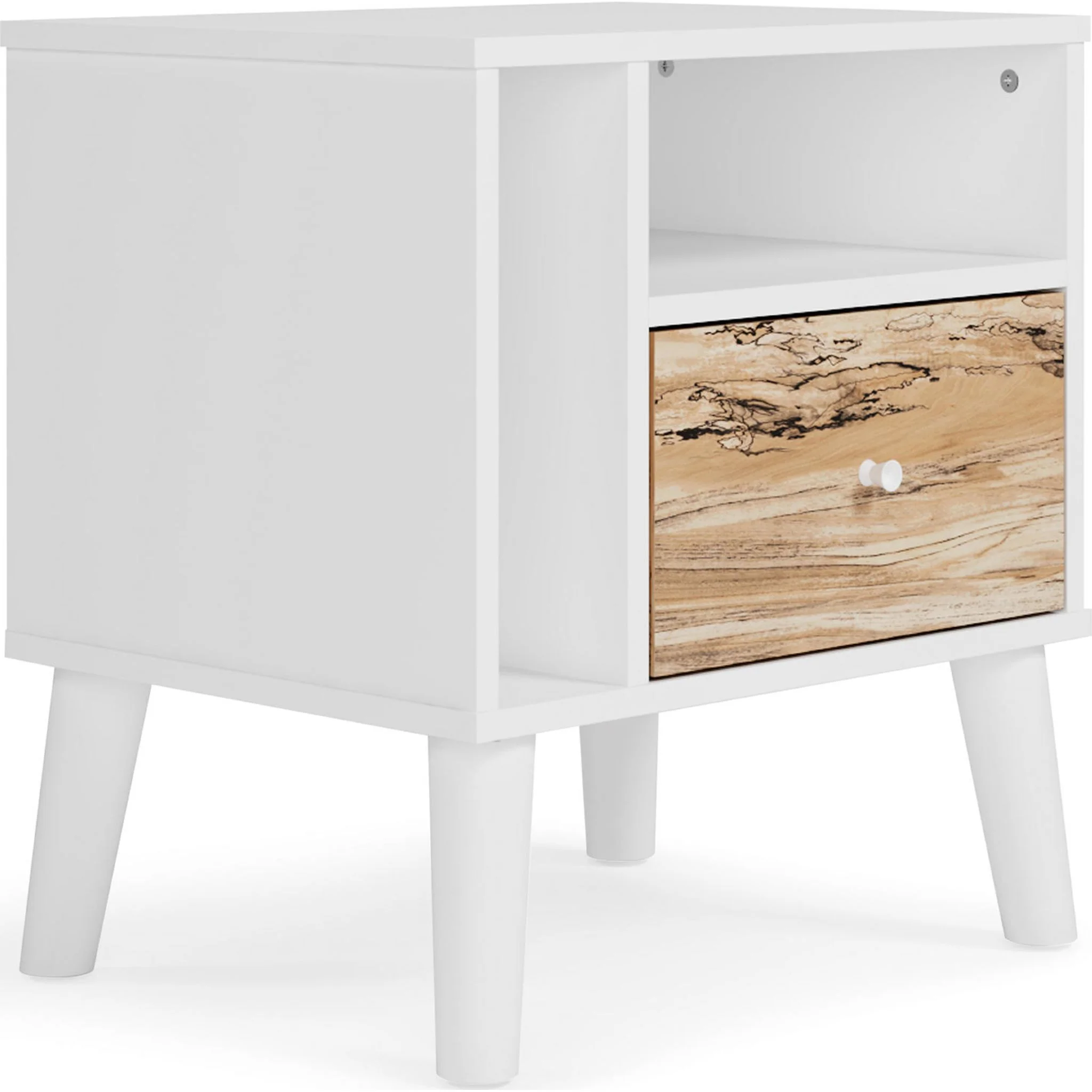 Piperton Nightstand - Two-tone Brown/White - Image 7