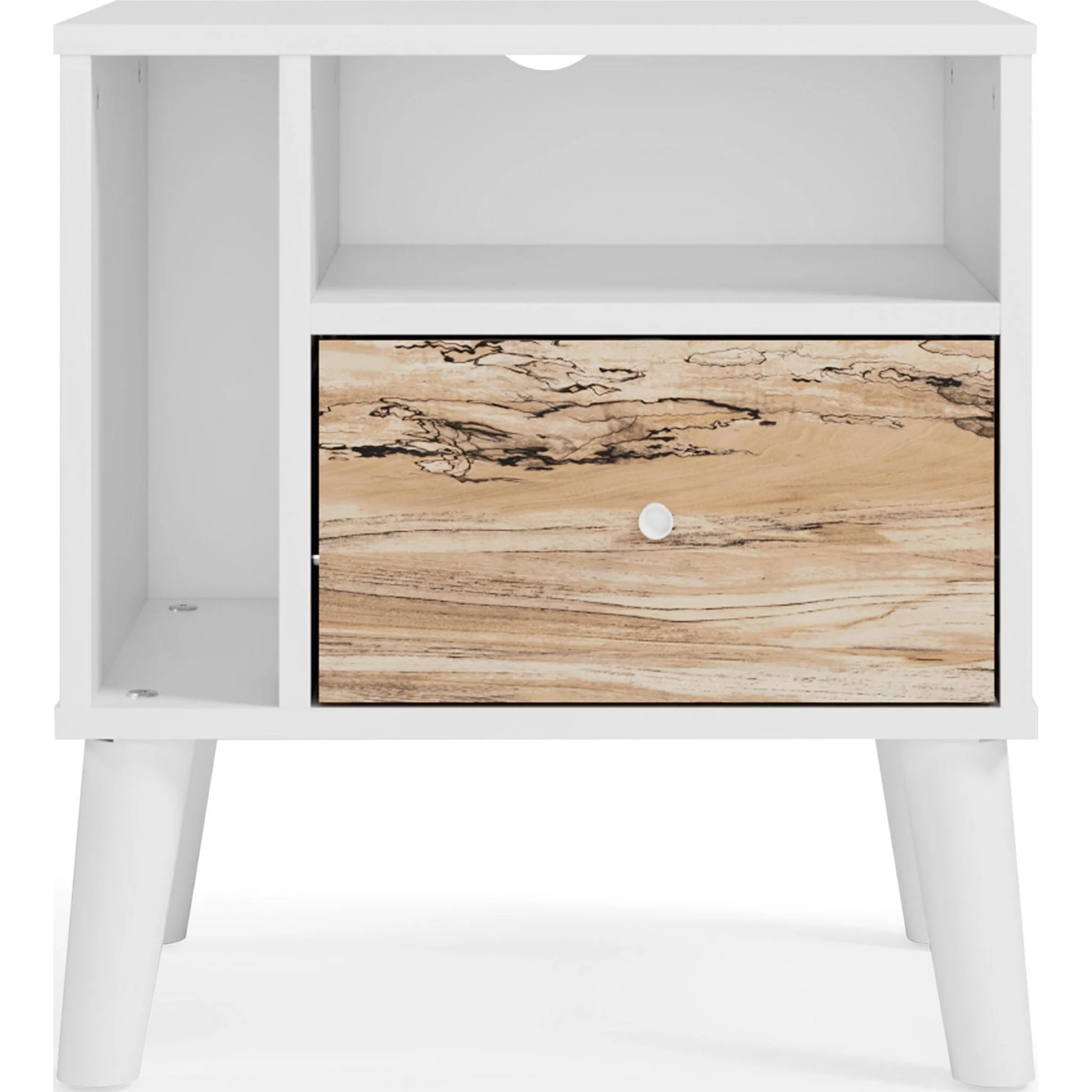 Piperton Nightstand - Two-tone Brown/White - Image 9
