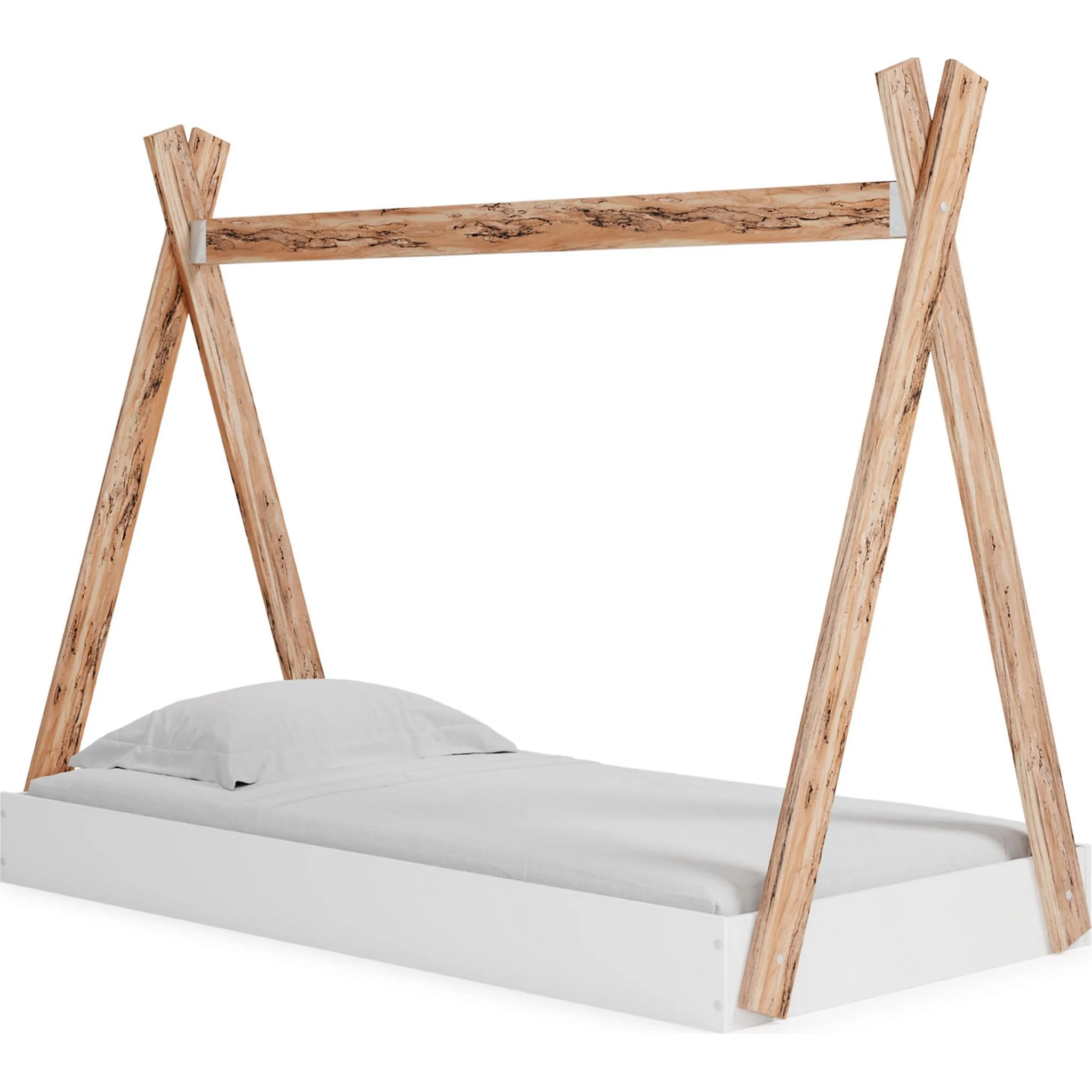 Piperton Twin Bed - Two-tone Brown/White - Image 12