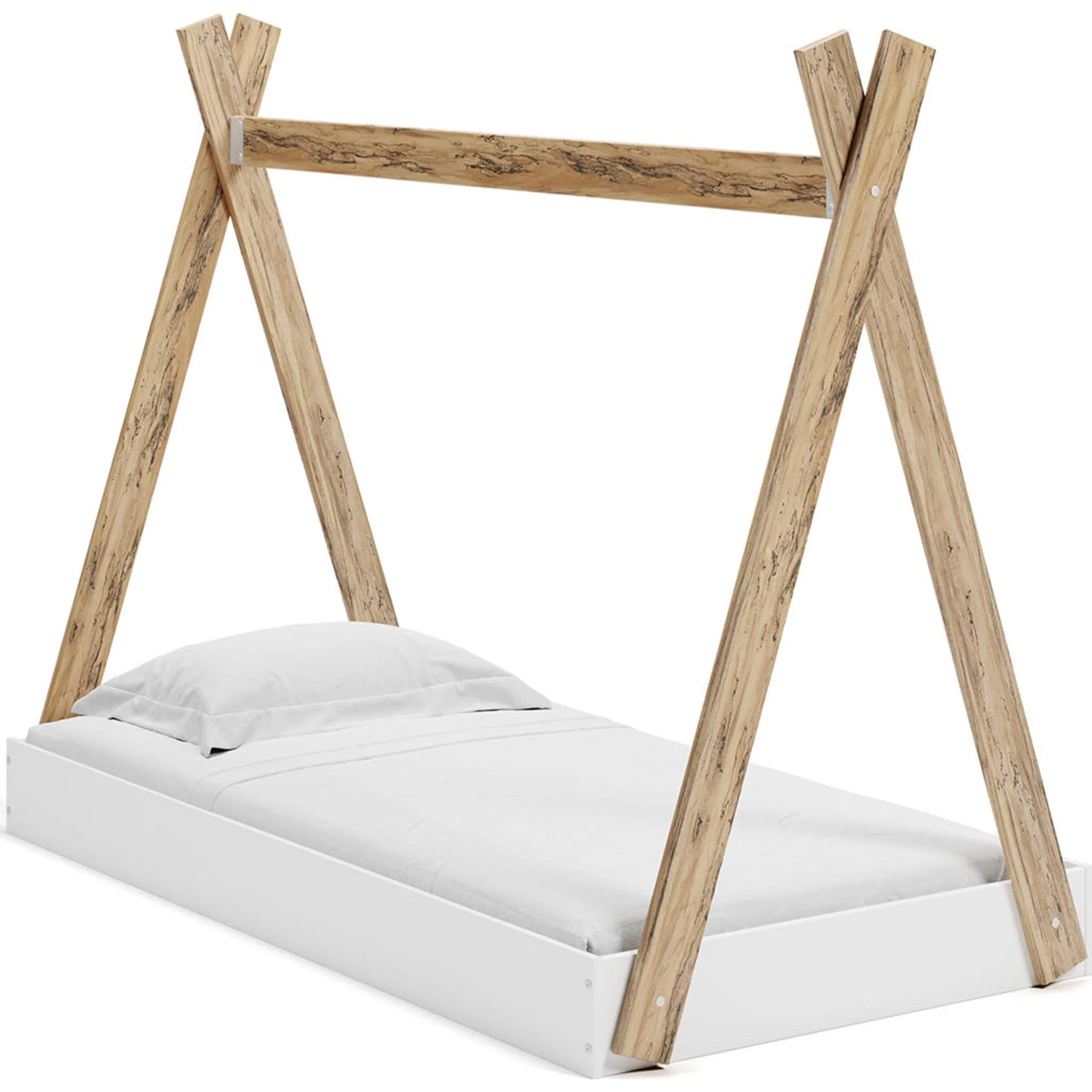 Piperton Twin Bed - Two-tone Brown/White - Image 19