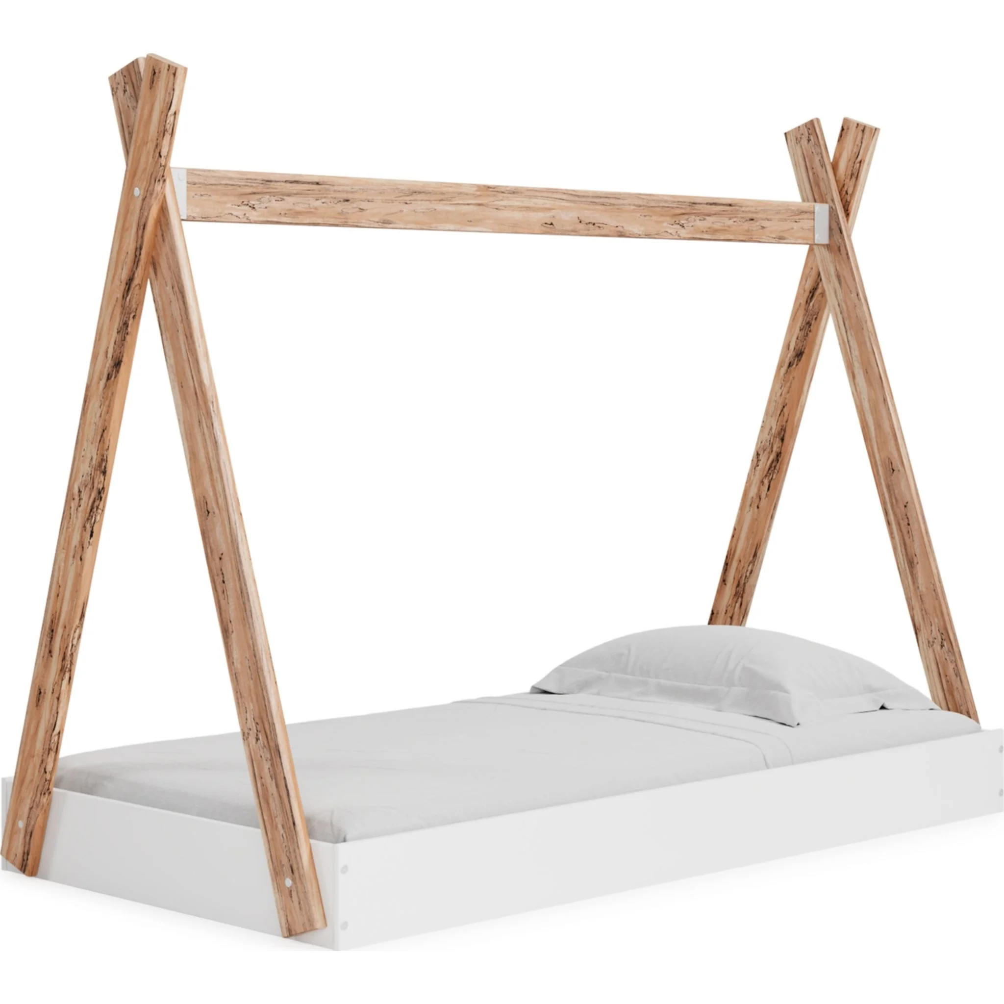 Piperton Twin Bed - Two-tone Brown/White - Image 3