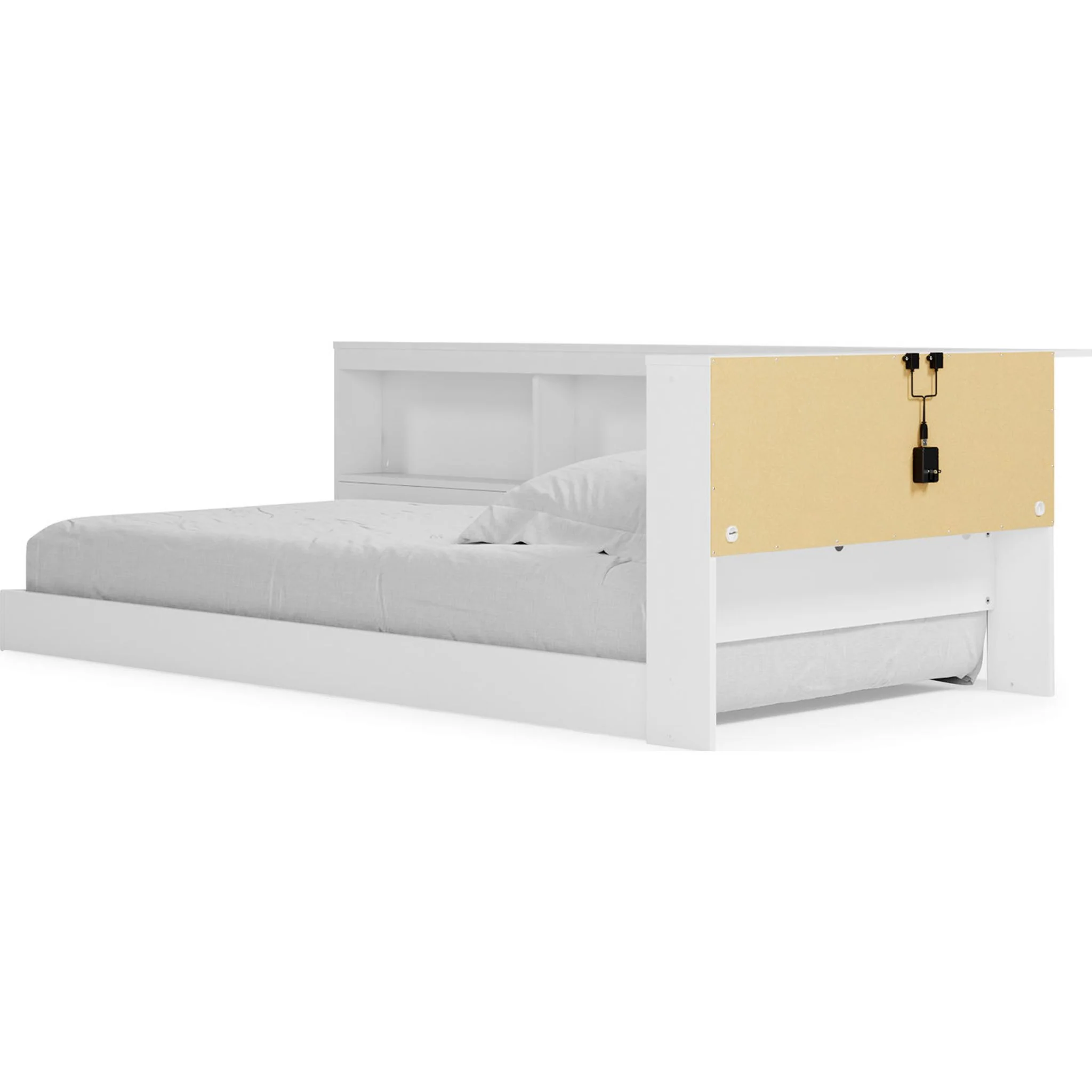 Piperton Twin Bookcase Storage Bed - White - Image 4