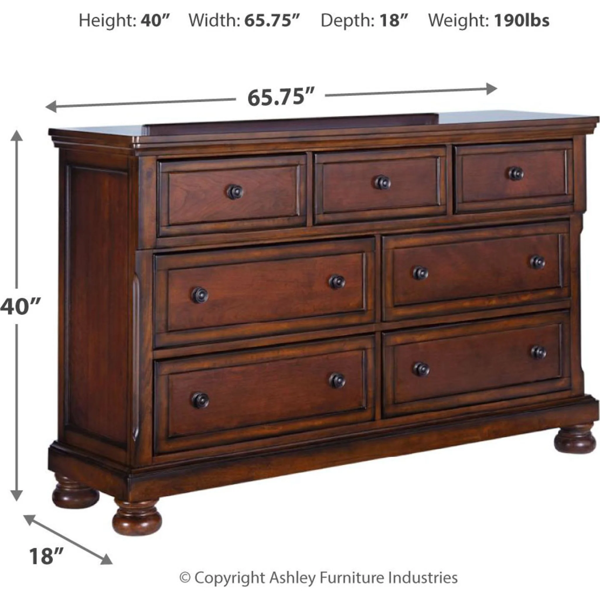Porter Dresser - Rustic Brown - Image 19