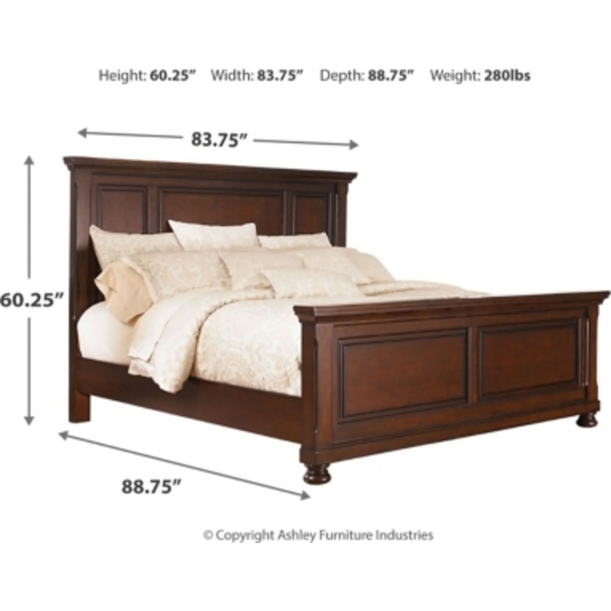 Porter King Panel Bed - Rustic Brown - Image 13