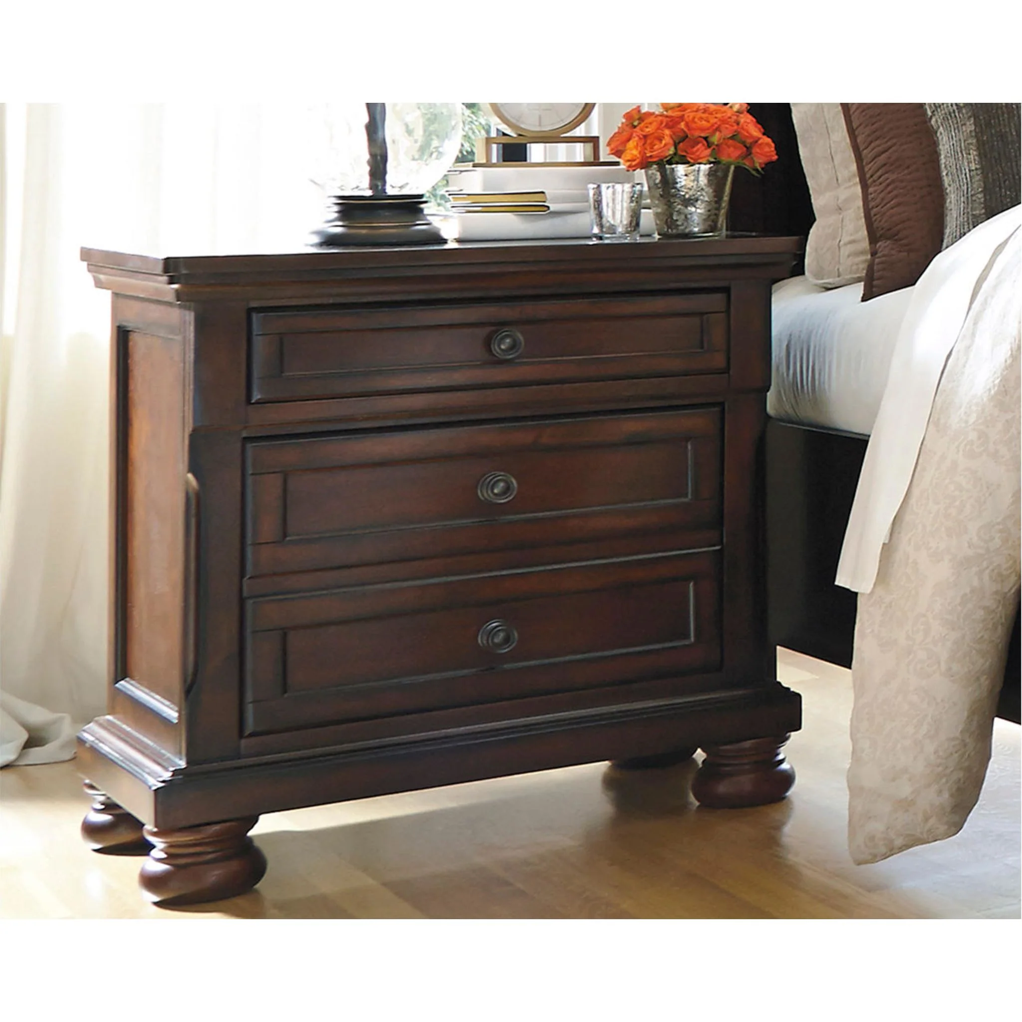 Porter Nightstand - Rustic Brown - Image 12