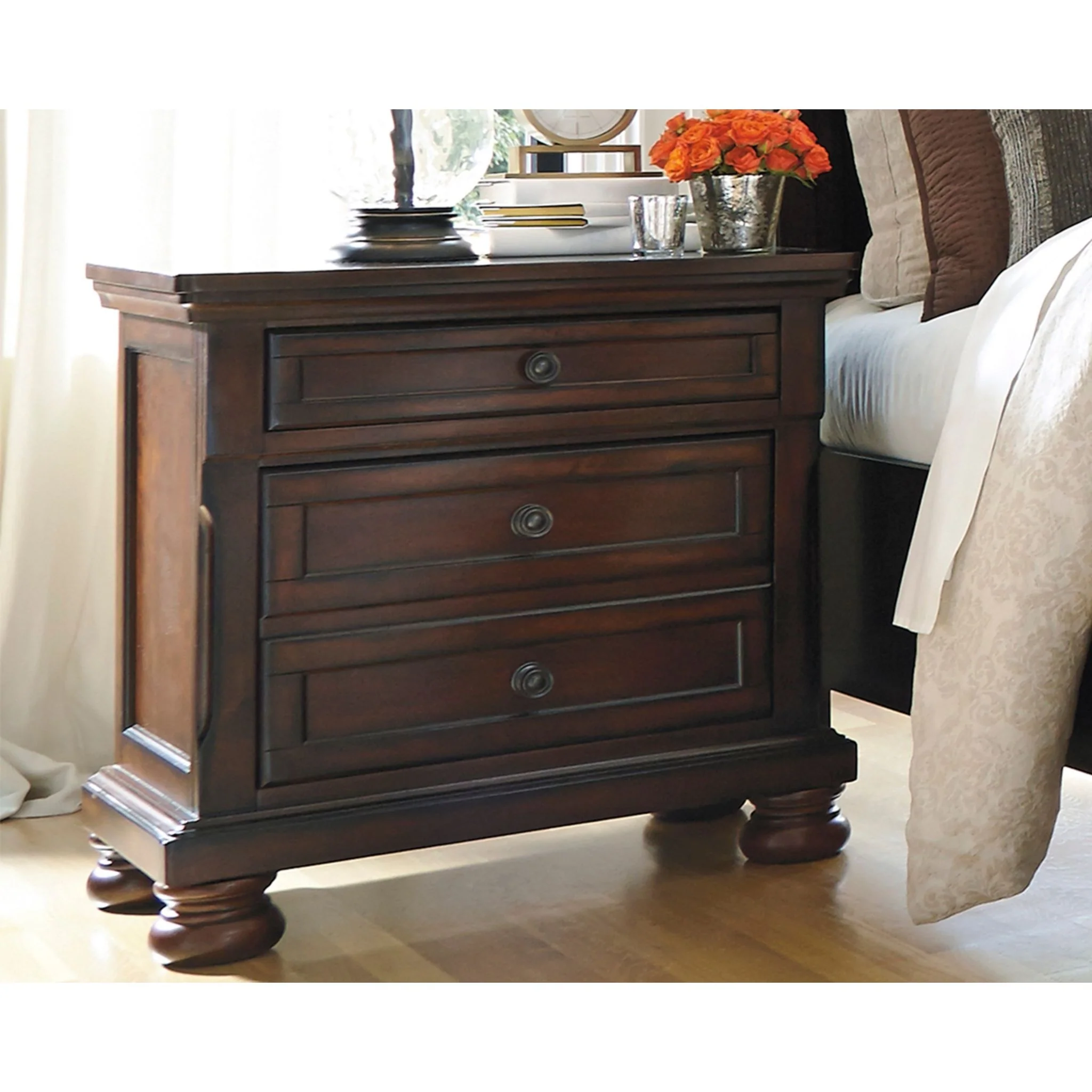 Porter Nightstand - Rustic Brown - Image 2