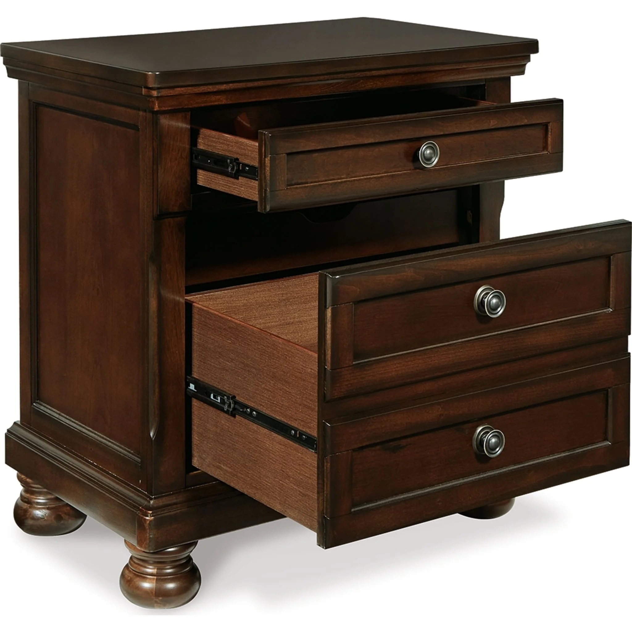 Porter Nightstand - Rustic Brown - Image 4