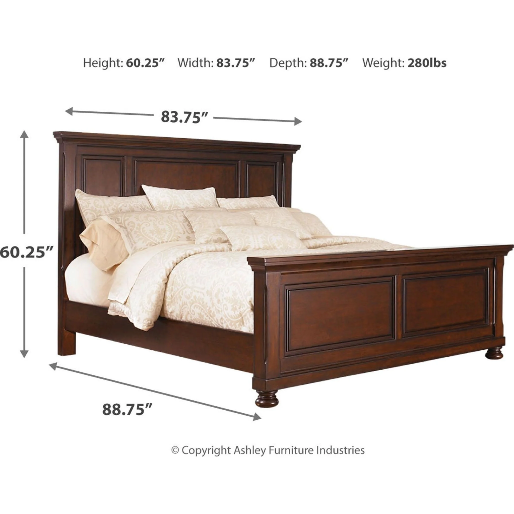 Porter Queen Panel Bed - Rustic Brown - Image 20
