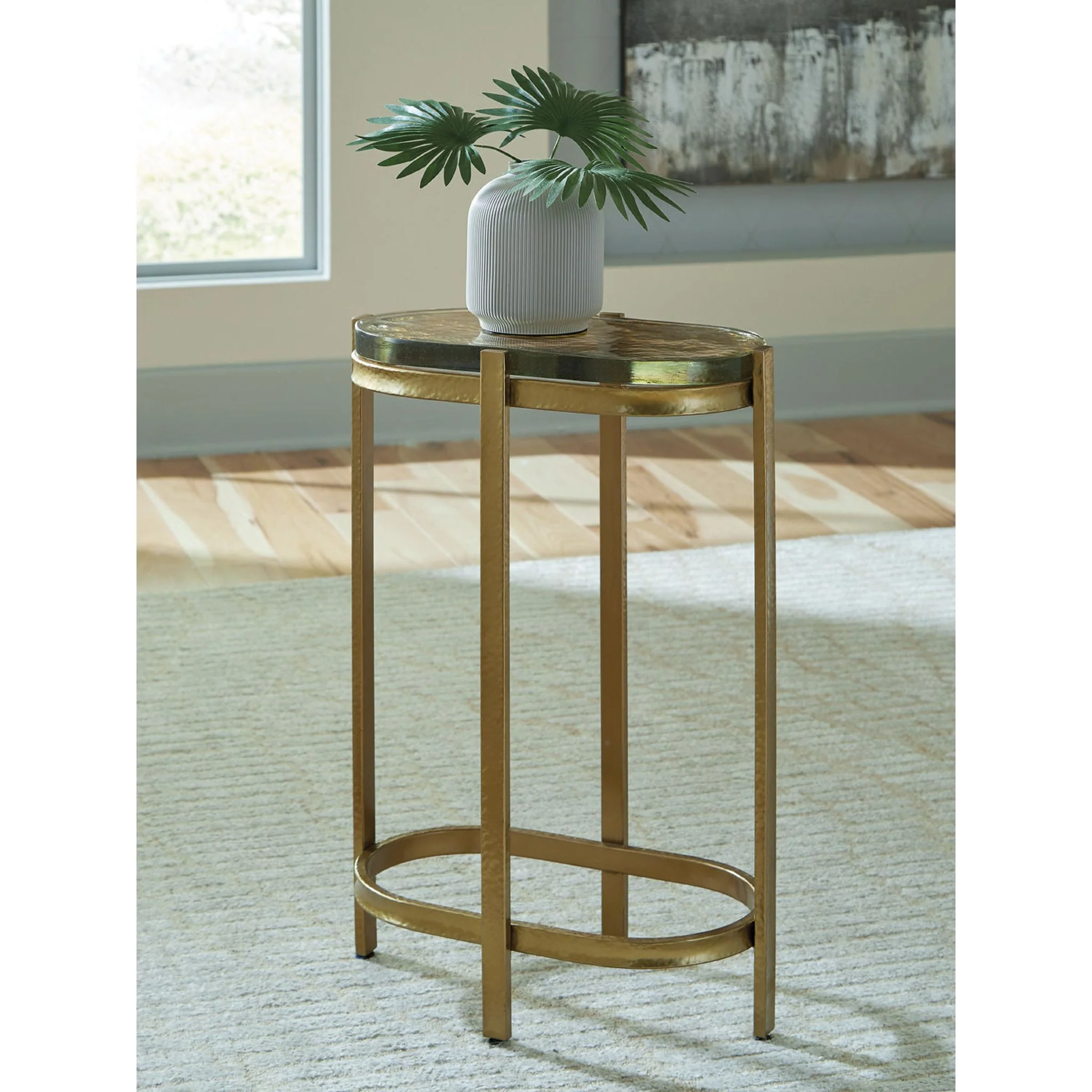 Porterville Accent Table - Gold Finish - Image 2