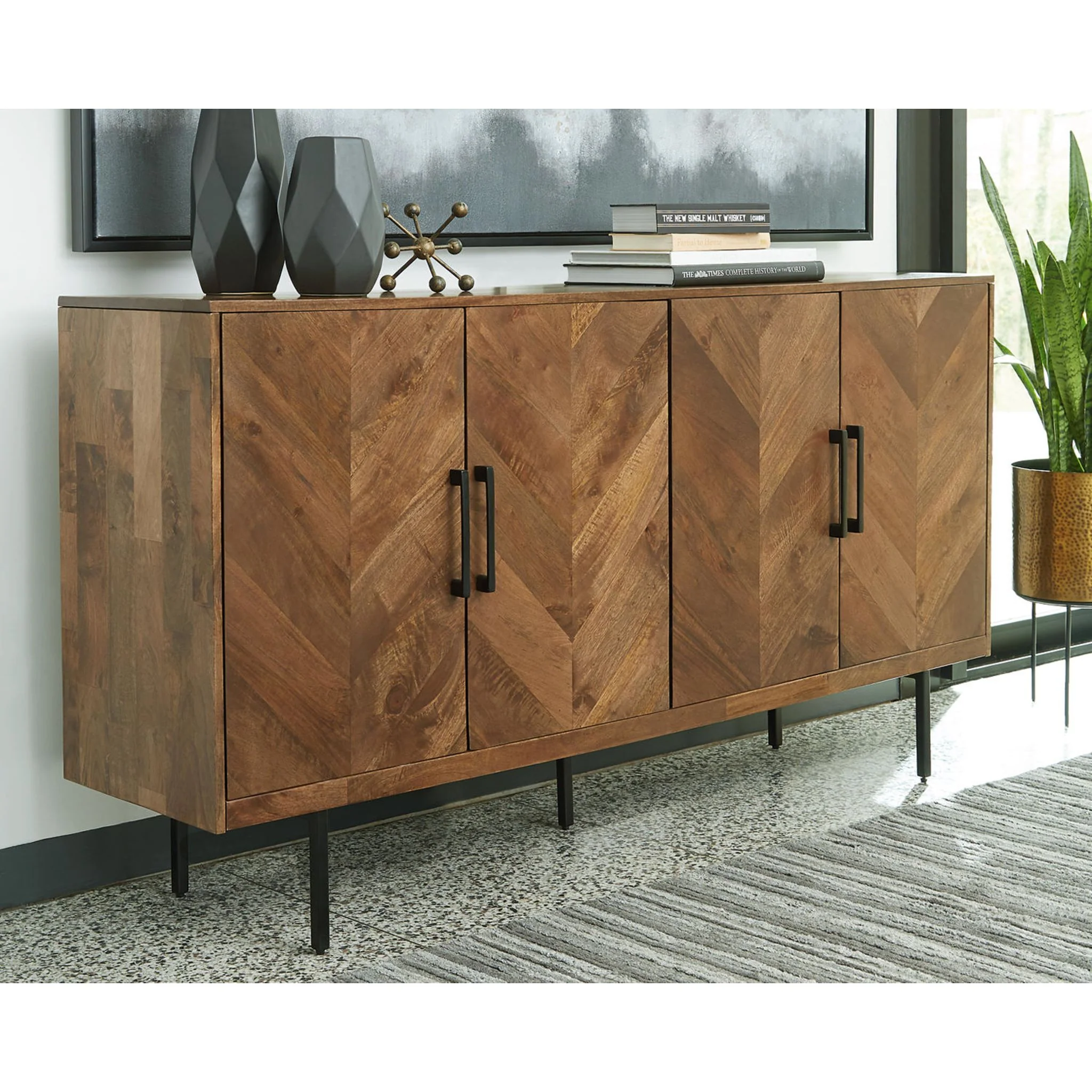 Prattville Accent Cabinet - Brown - Image 9