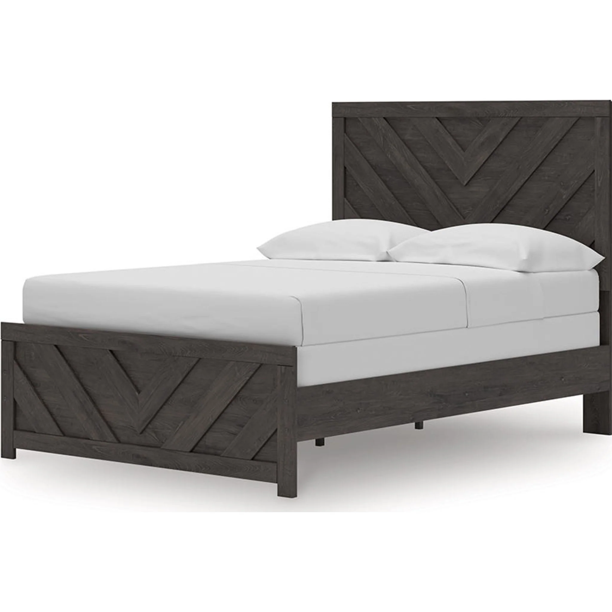 Prendonea Full Panel Bed - Charcoal - Image 4