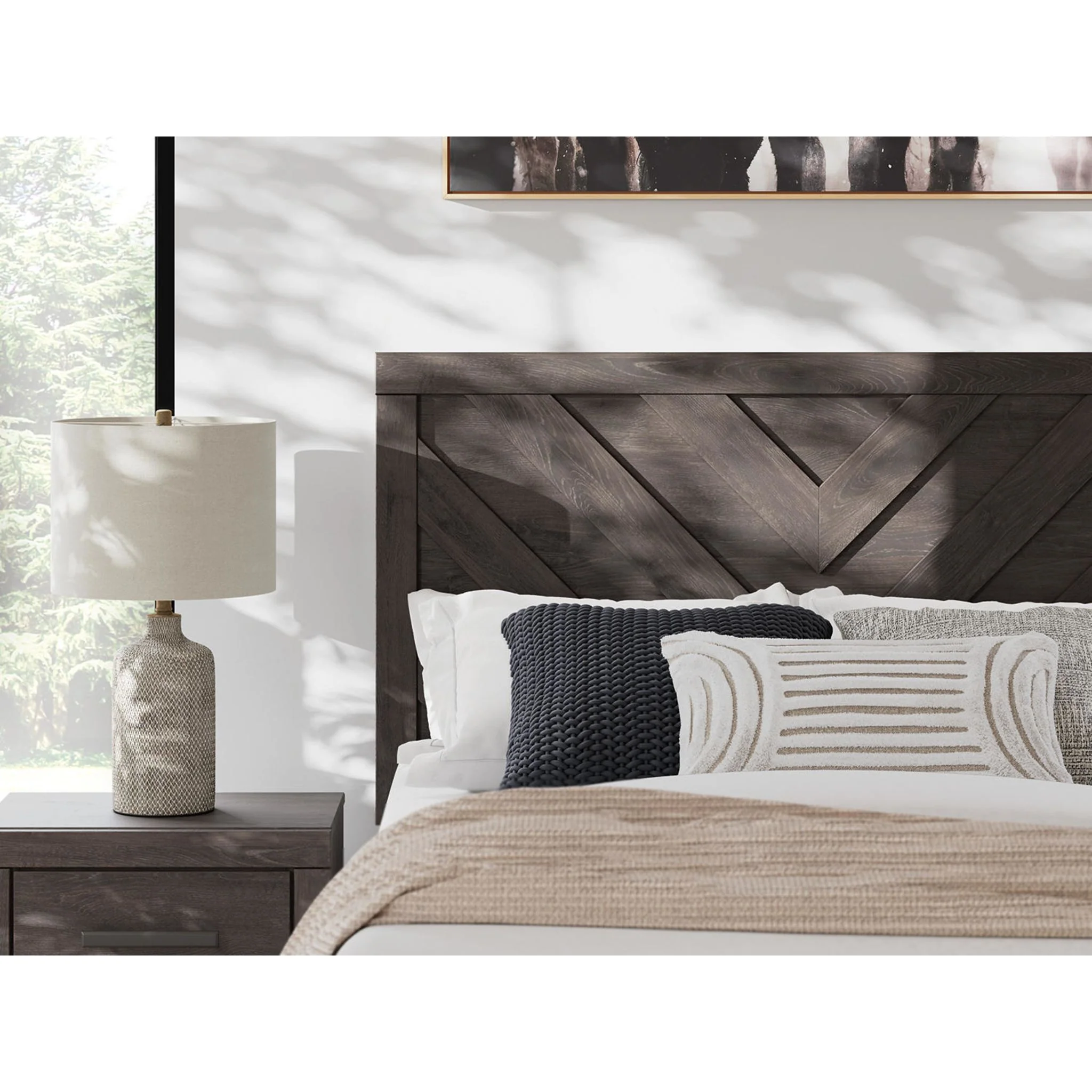 Prendonea Full Panel Bed - Charcoal - Image 8