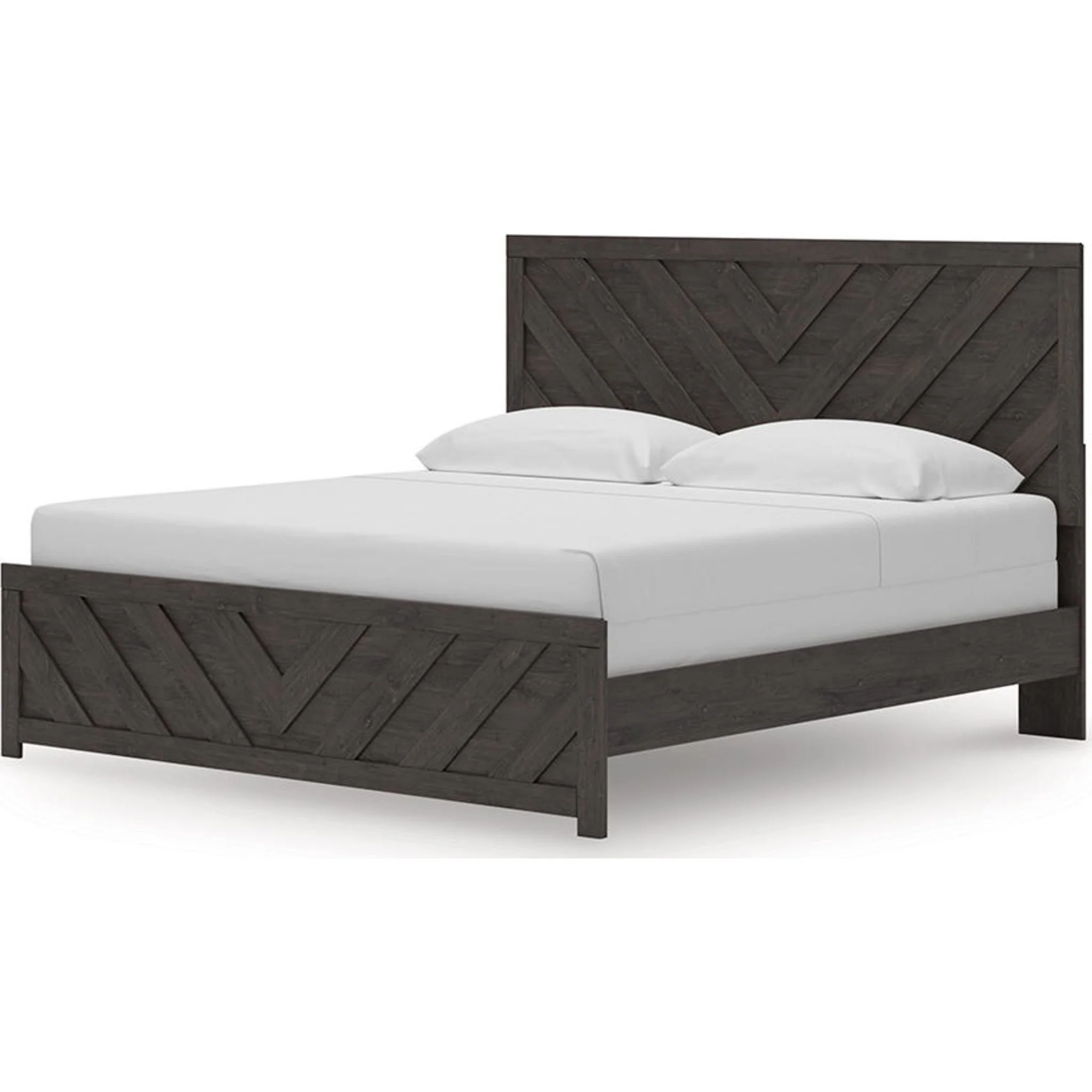 Prendonea King Panel Bed - Charcoal - Image 4